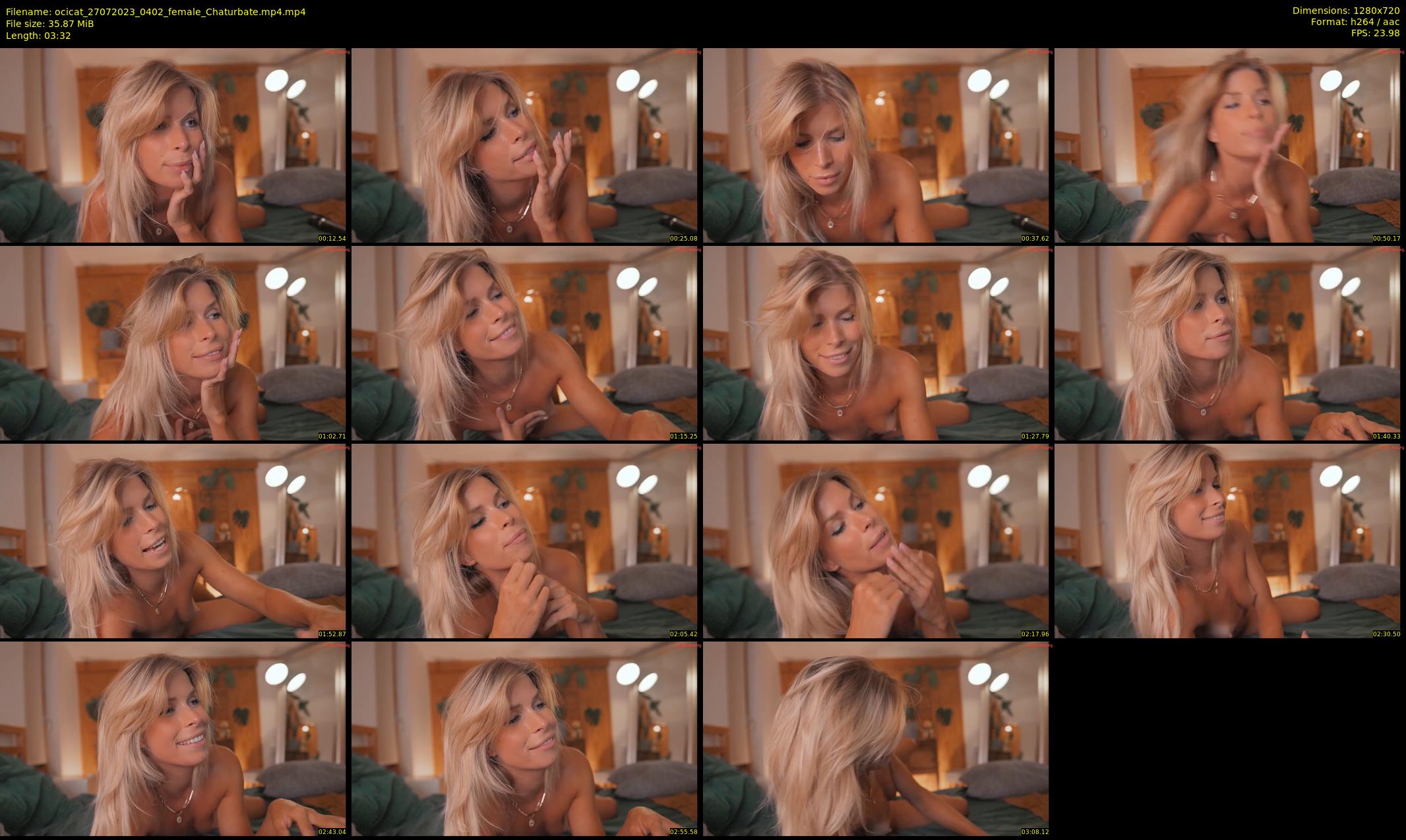 ocicat — 4 minute Chaturbate female cam show recording, 720p, Jul 27, 2023