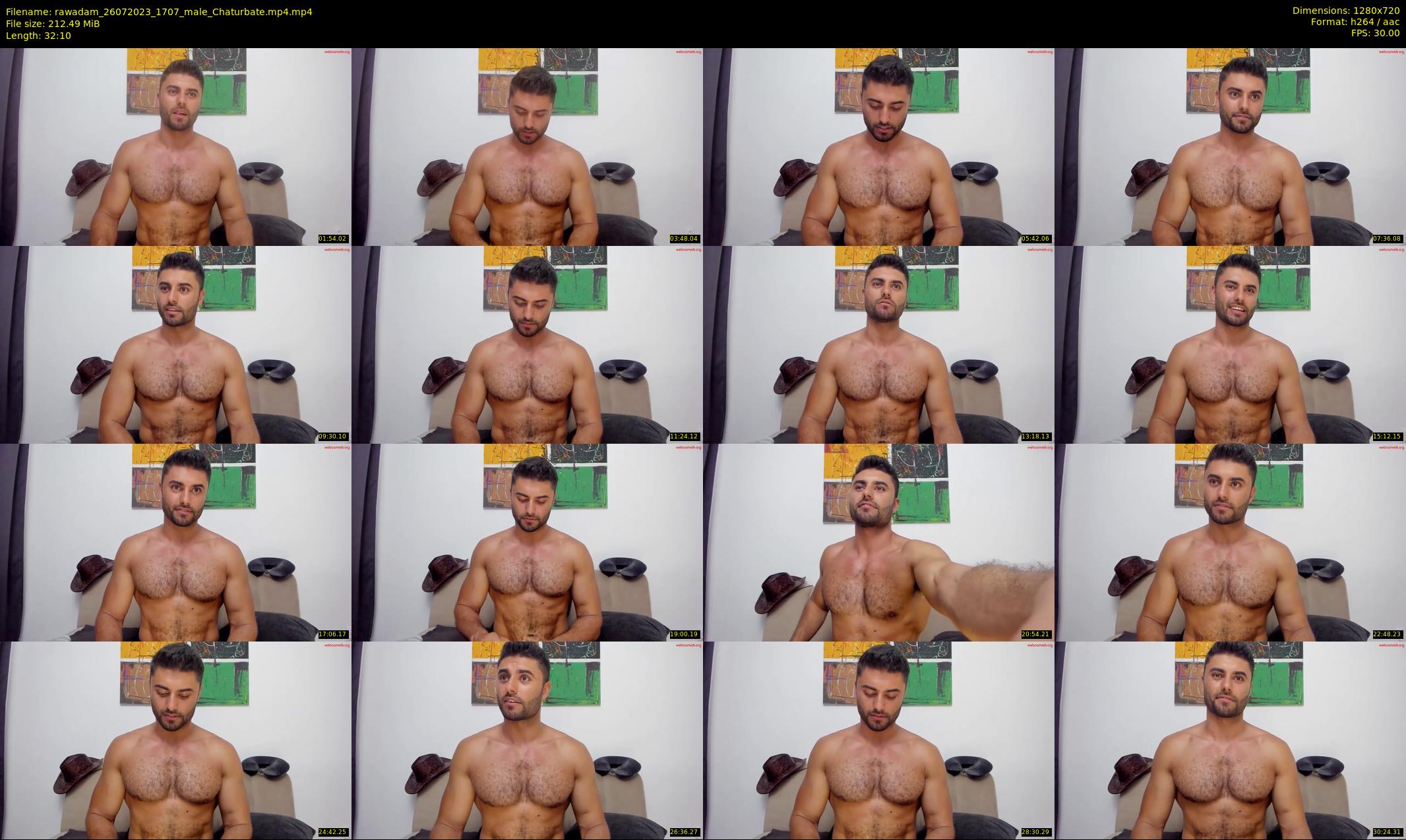 rawadam — 33 minute Chaturbate male cam show recording, 720p, Jul 26, 2023