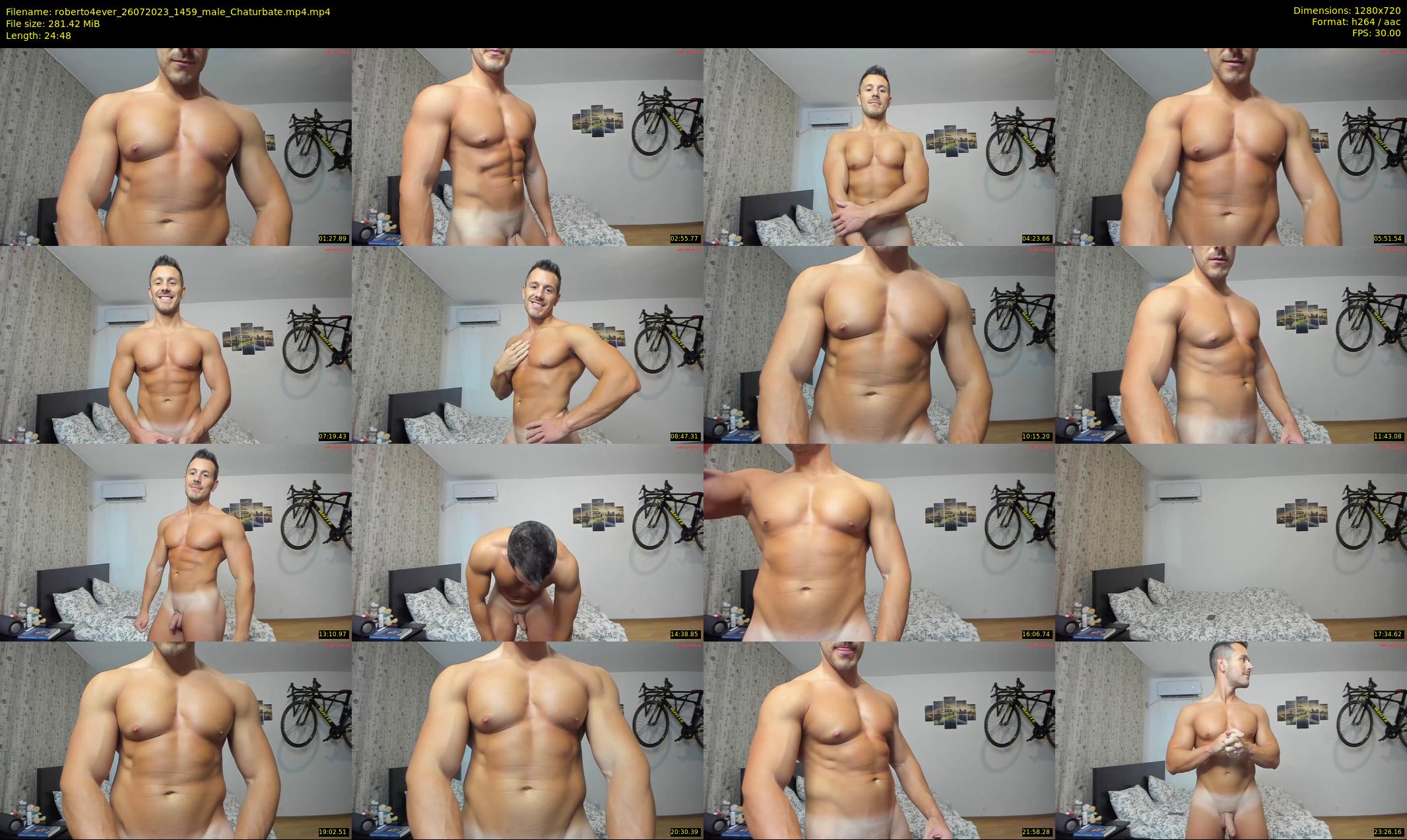 roberto4ever — 25 minute Chaturbate male cam show recording, 720p, Jul 26, 2023