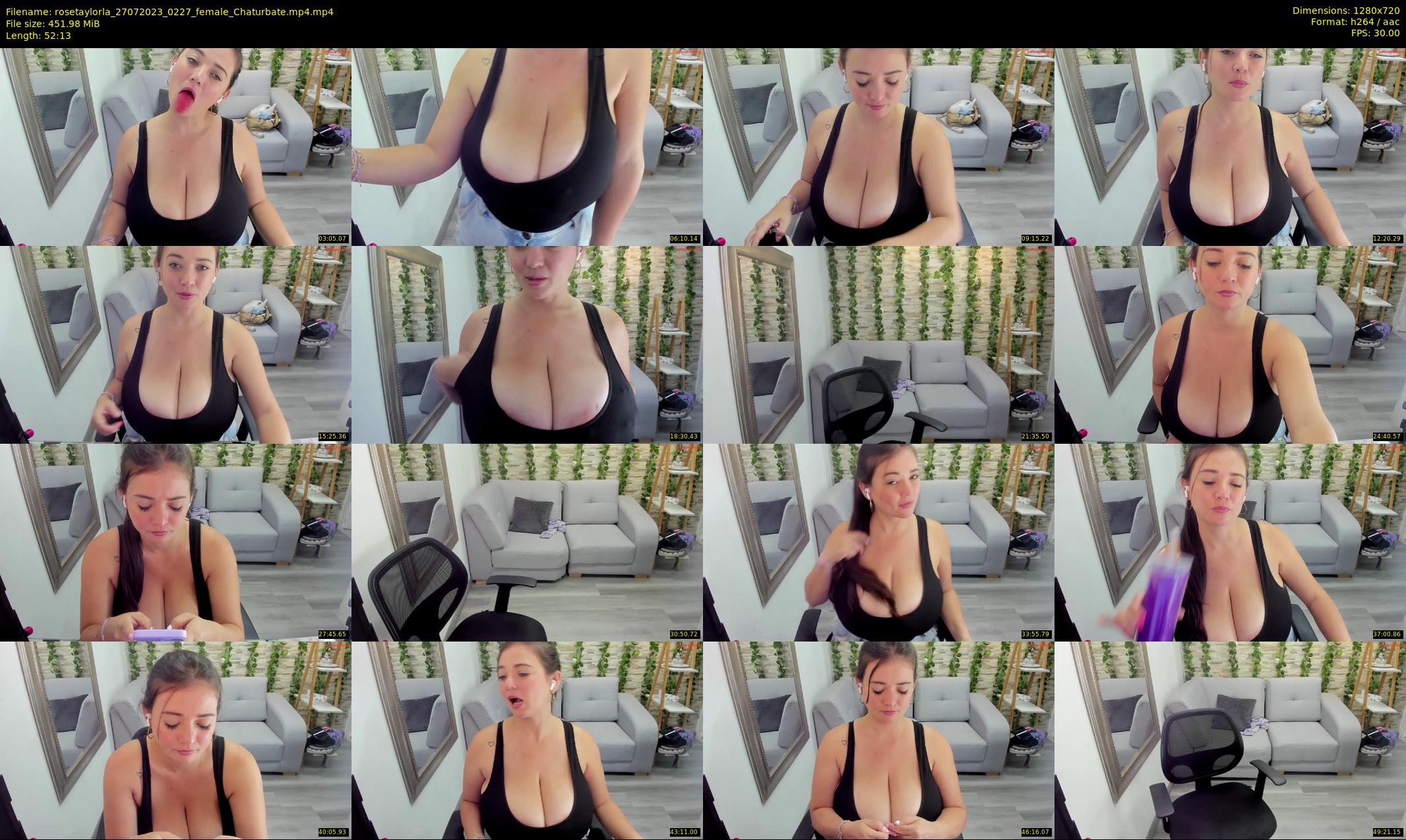 rosetaylorla — 53 minute Chaturbate female cam show recording, 720p, Jul 27, 2023