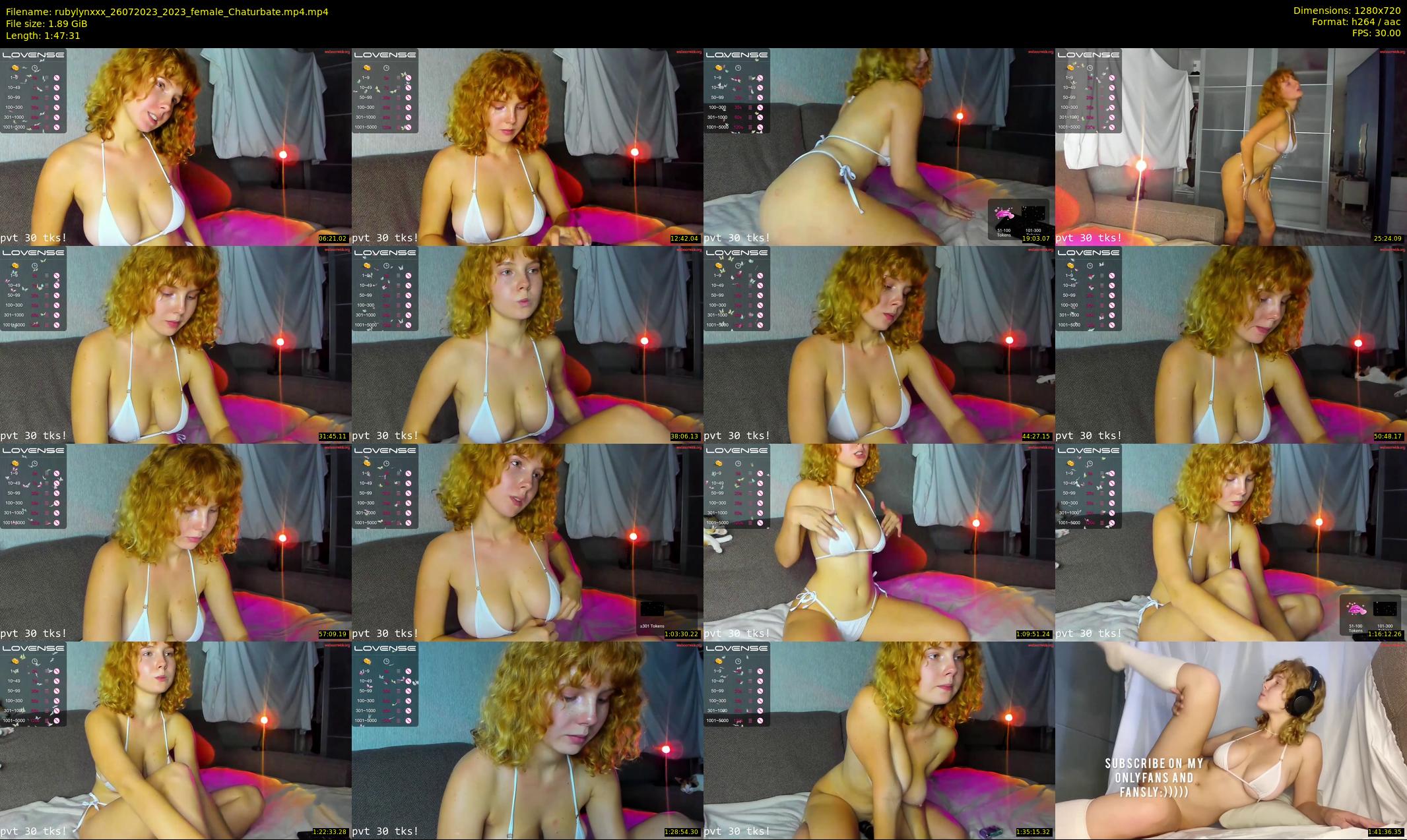 rubylynxxx — 108 minute Chaturbate female cam show recording, 720p, Jul 26, 2023