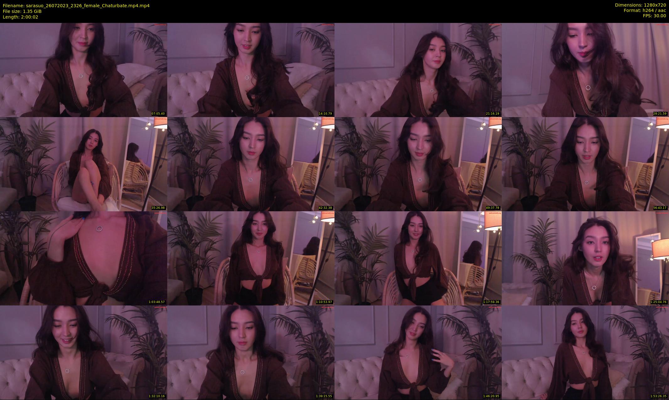 sarasuo — 121 minute Chaturbate female cam show recording, 720p, Jul 26, 2023