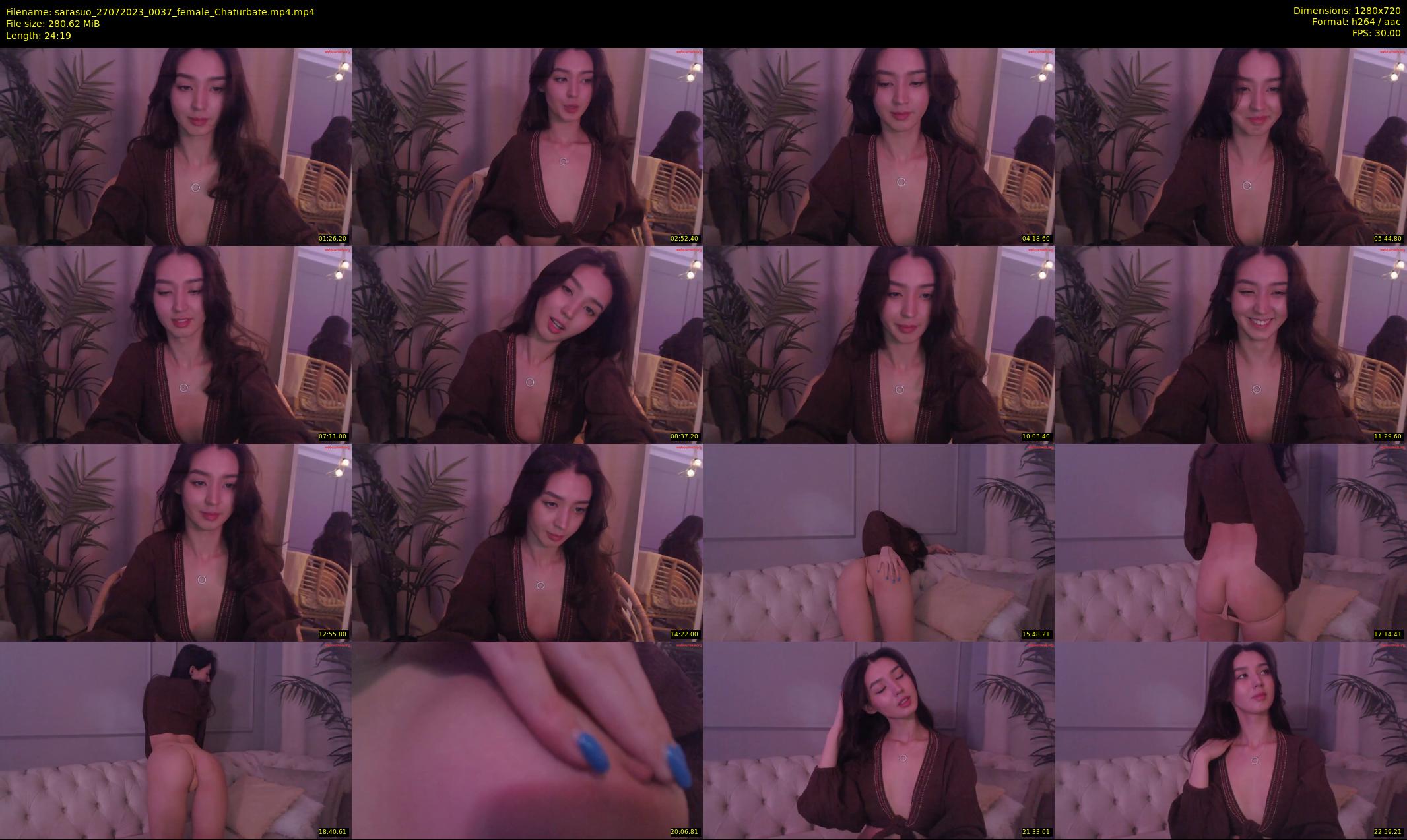 sarasuo — 25 minute Chaturbate female cam show recording, 720p, Jul 27, 2023