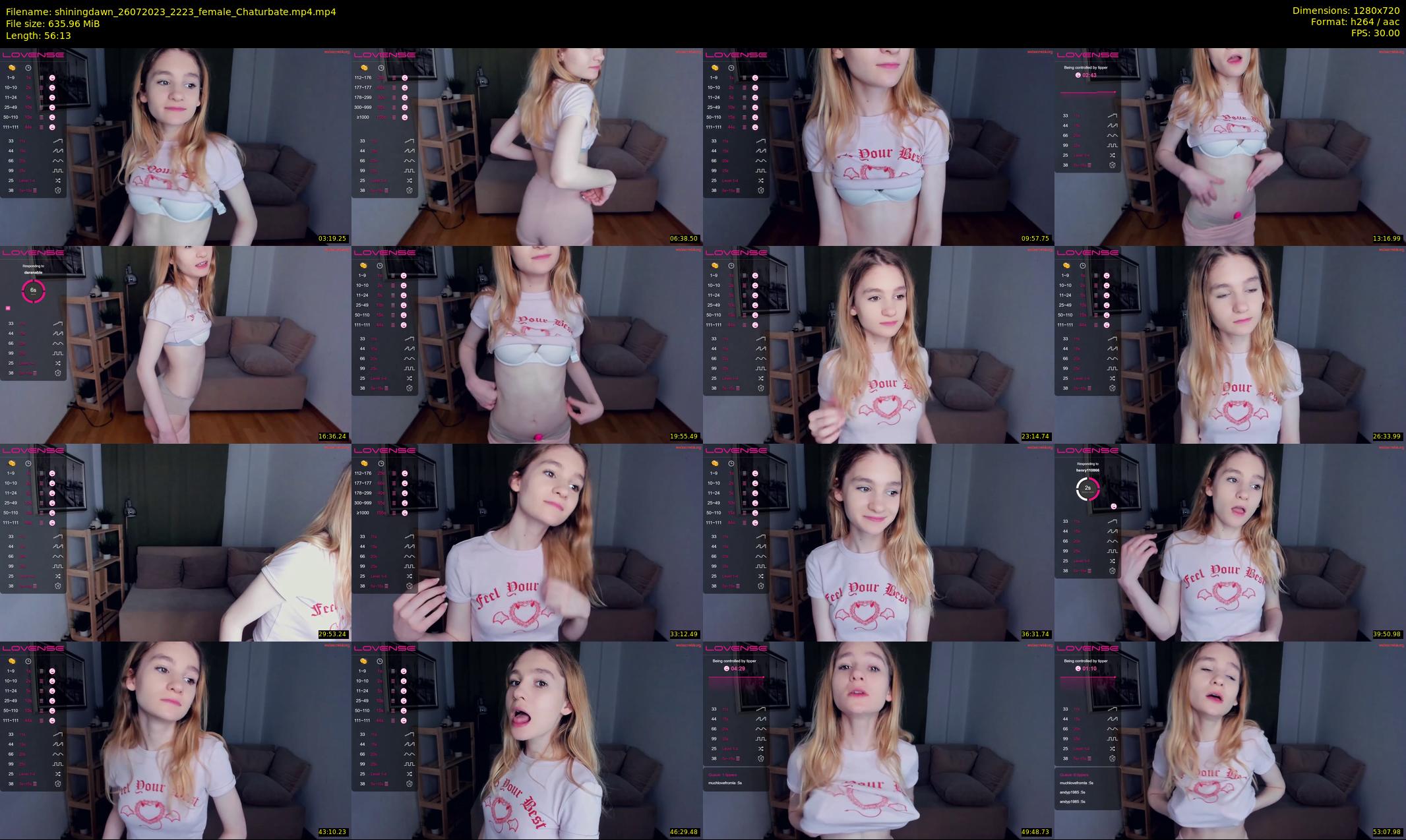 shiningdawn — 57 minute Chaturbate female cam show recording, 720p, Jul 26, 2023