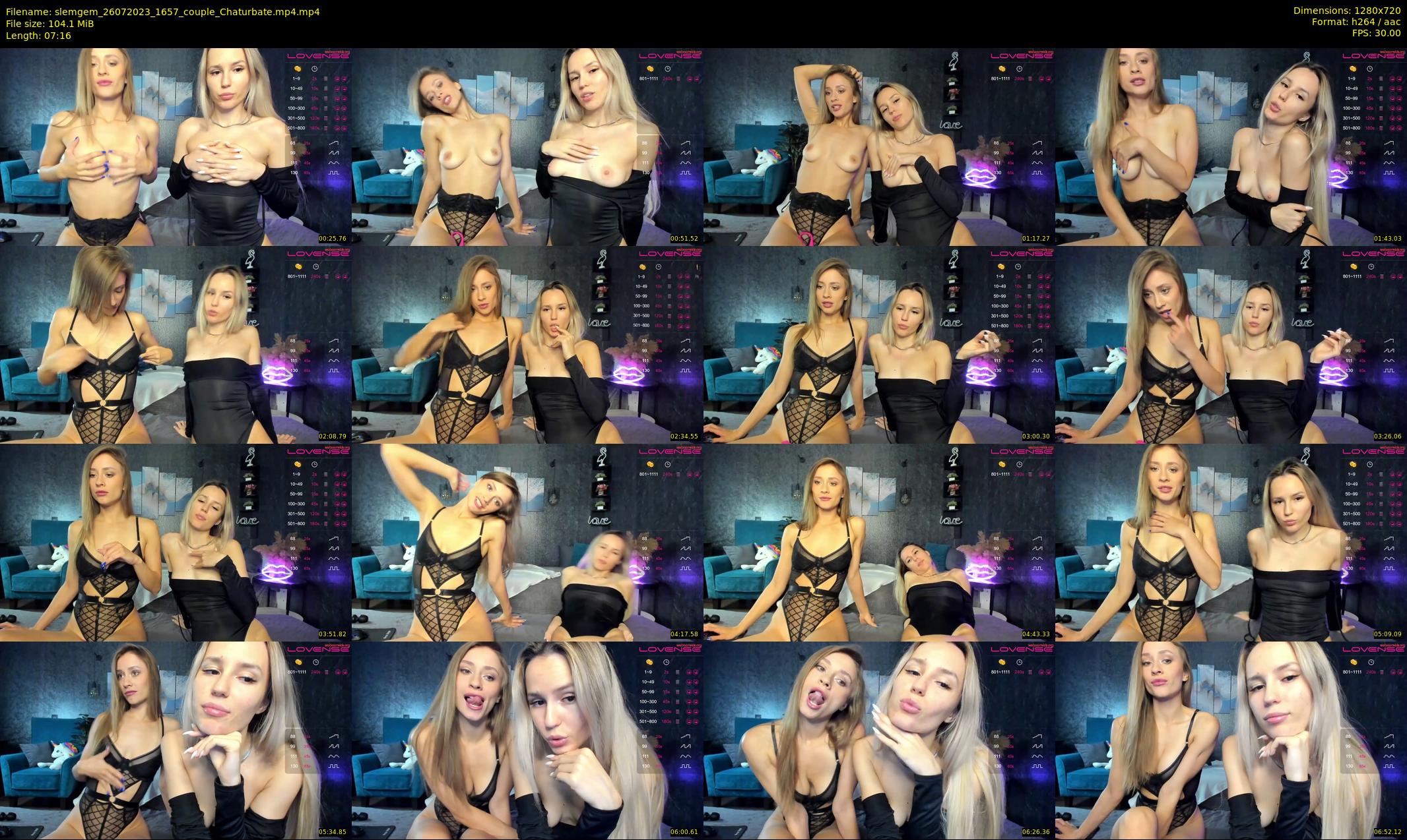 slemgem — 8 minute Chaturbate couple cam show recording, 720p, Jul 26, 2023