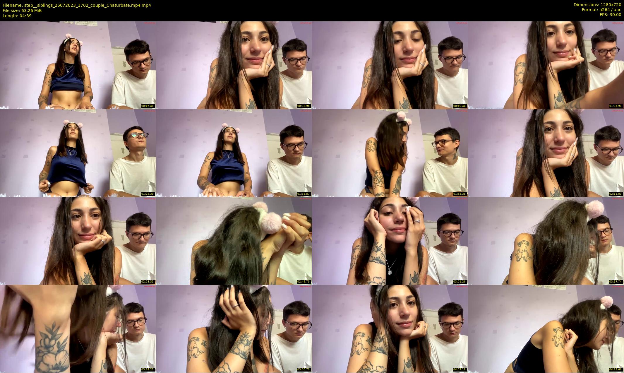step__siblings — 5 minute Chaturbate couple cam show recording, 720p, Jul 26, 2023
