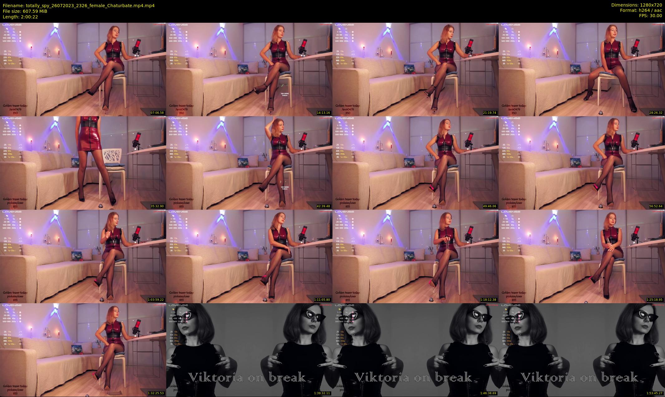 totally_spy — 121 minute Chaturbate female cam show recording, 720p, Jul 26, 2023