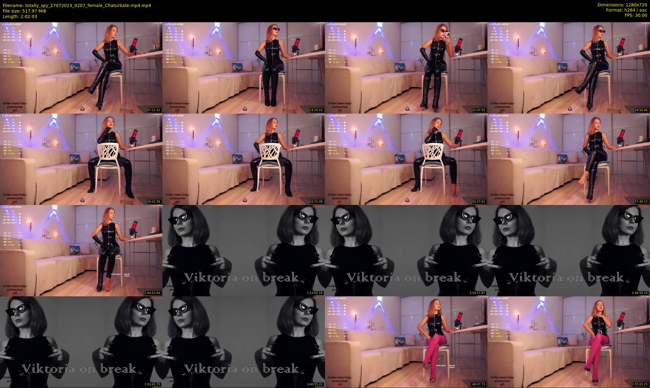 totally_spy — 123 minute Chaturbate female cam show recording, 720p, Jul 27, 2023