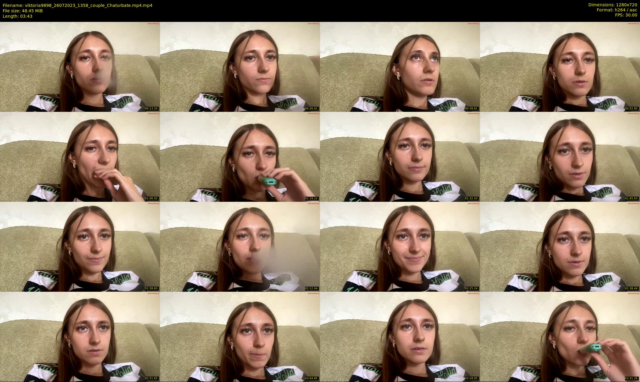 viktoria9898 — 4 minute Chaturbate couple cam show recording, 720p, Jul 26, 2023