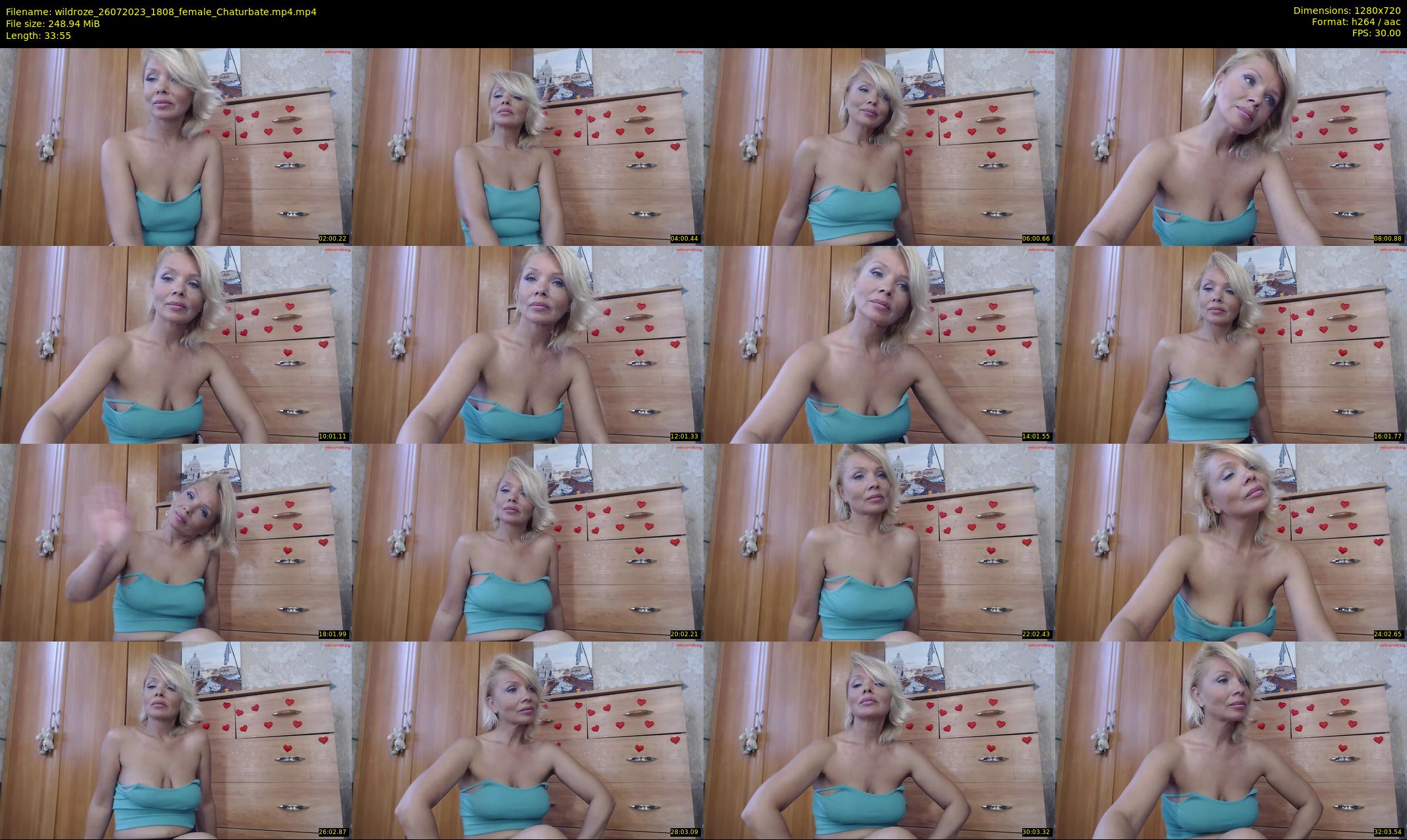 wildroze — 34 minute Chaturbate female cam show recording, 720p, Jul 26, 2023
