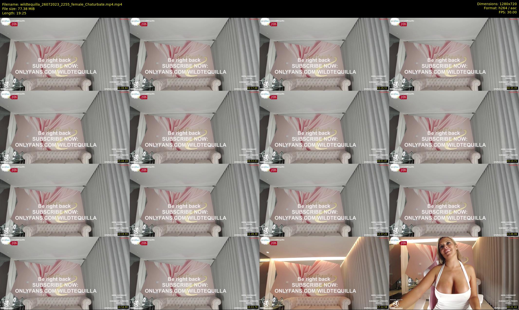 wildtequilla — 20 minute Chaturbate couple cam show recording, 720p, Jul 26, 2023