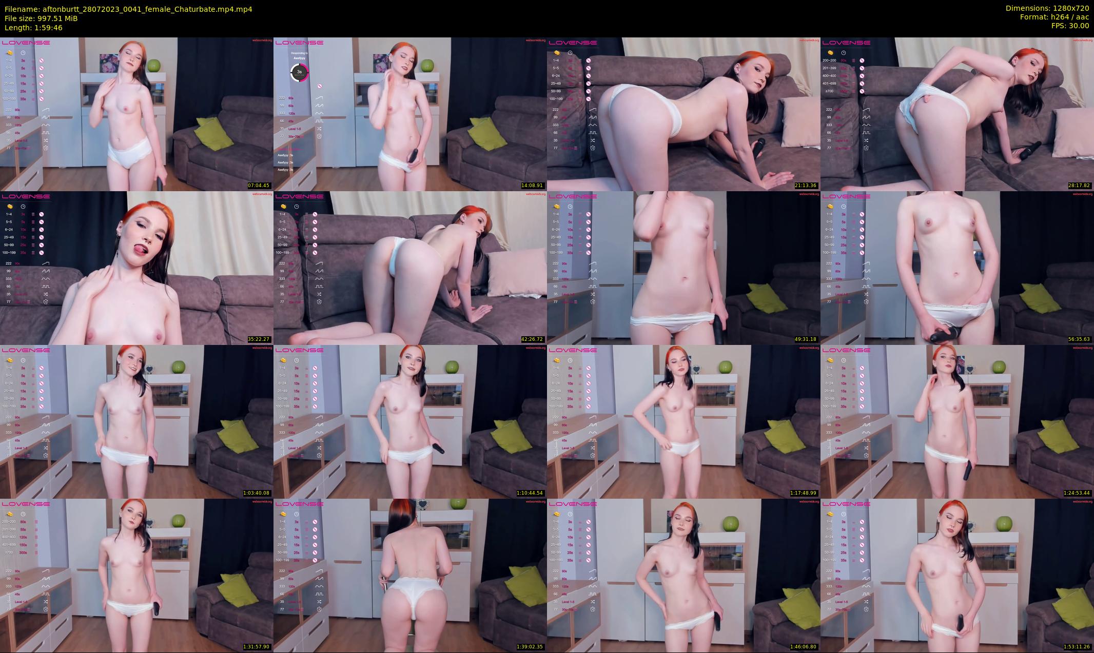 aftonburtt — 120 minute Chaturbate female cam show recording, 720p, Jul 28, 2023