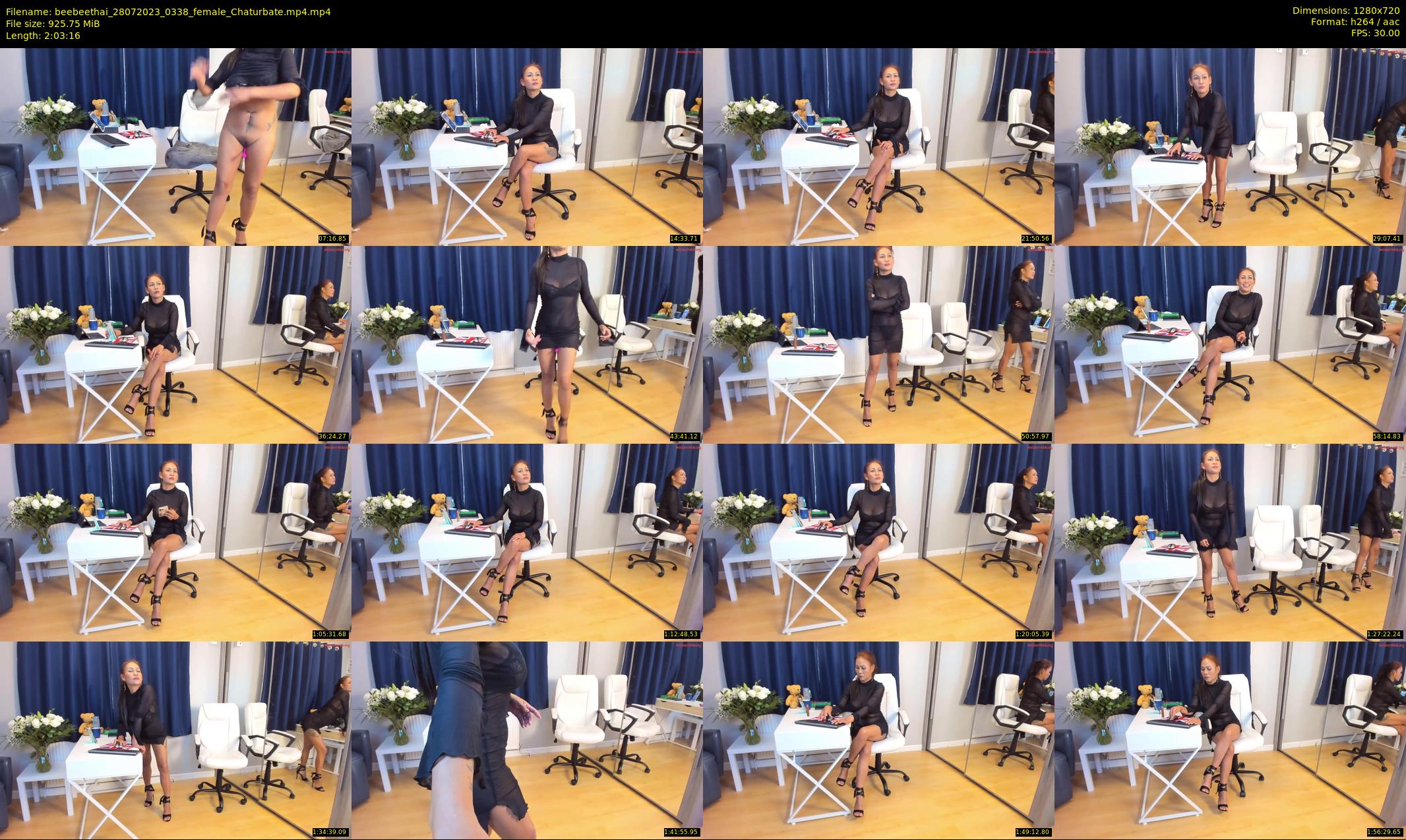 beebeethai — 124 minute Chaturbate female cam show recording, 720p, Jul 28, 2023