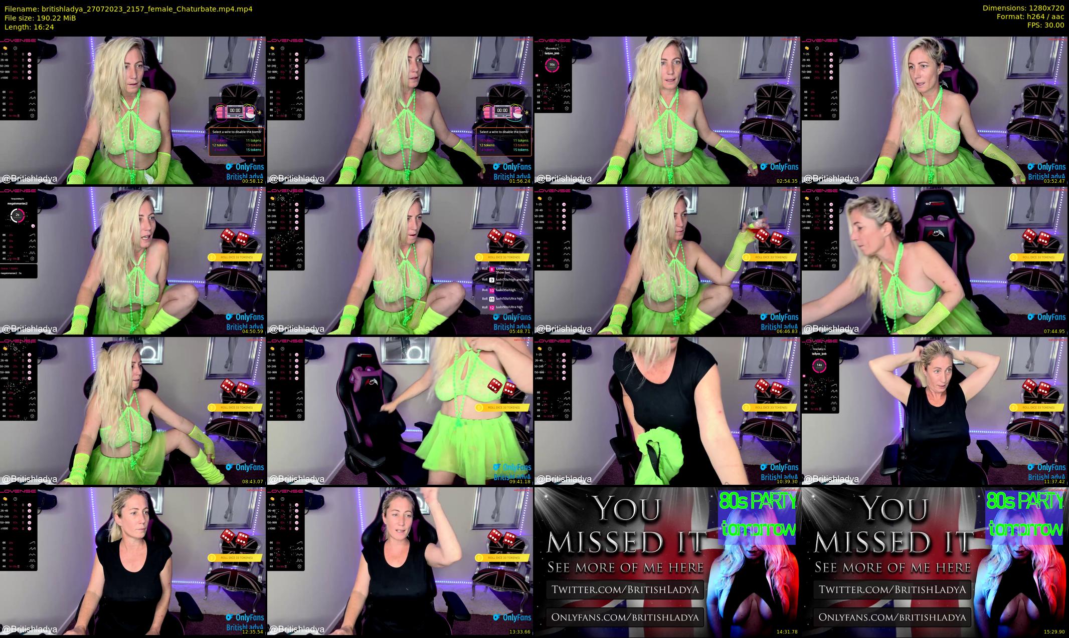 britishladya — 17 minute Chaturbate female cam show recording, 720p, Jul 27, 2023
