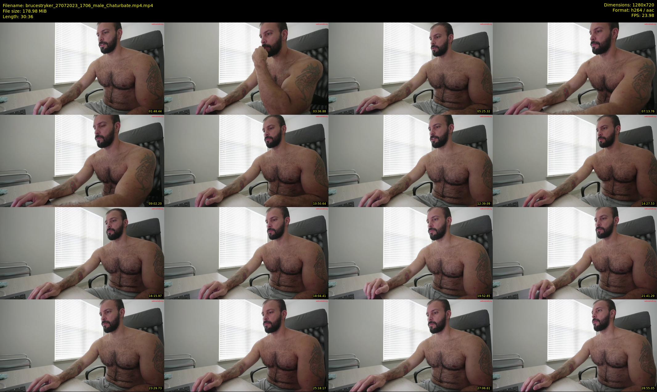 brucestryker — 31 minute Chaturbate male cam show recording, 720p, Jul 27, 2023