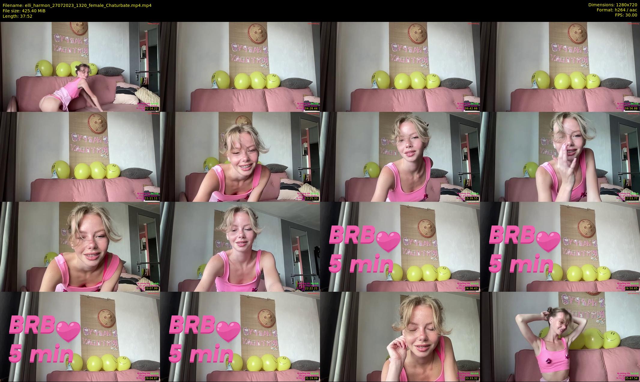elli_harmon — 38 minute Chaturbate female cam show recording, 720p, Jul 27, 2023