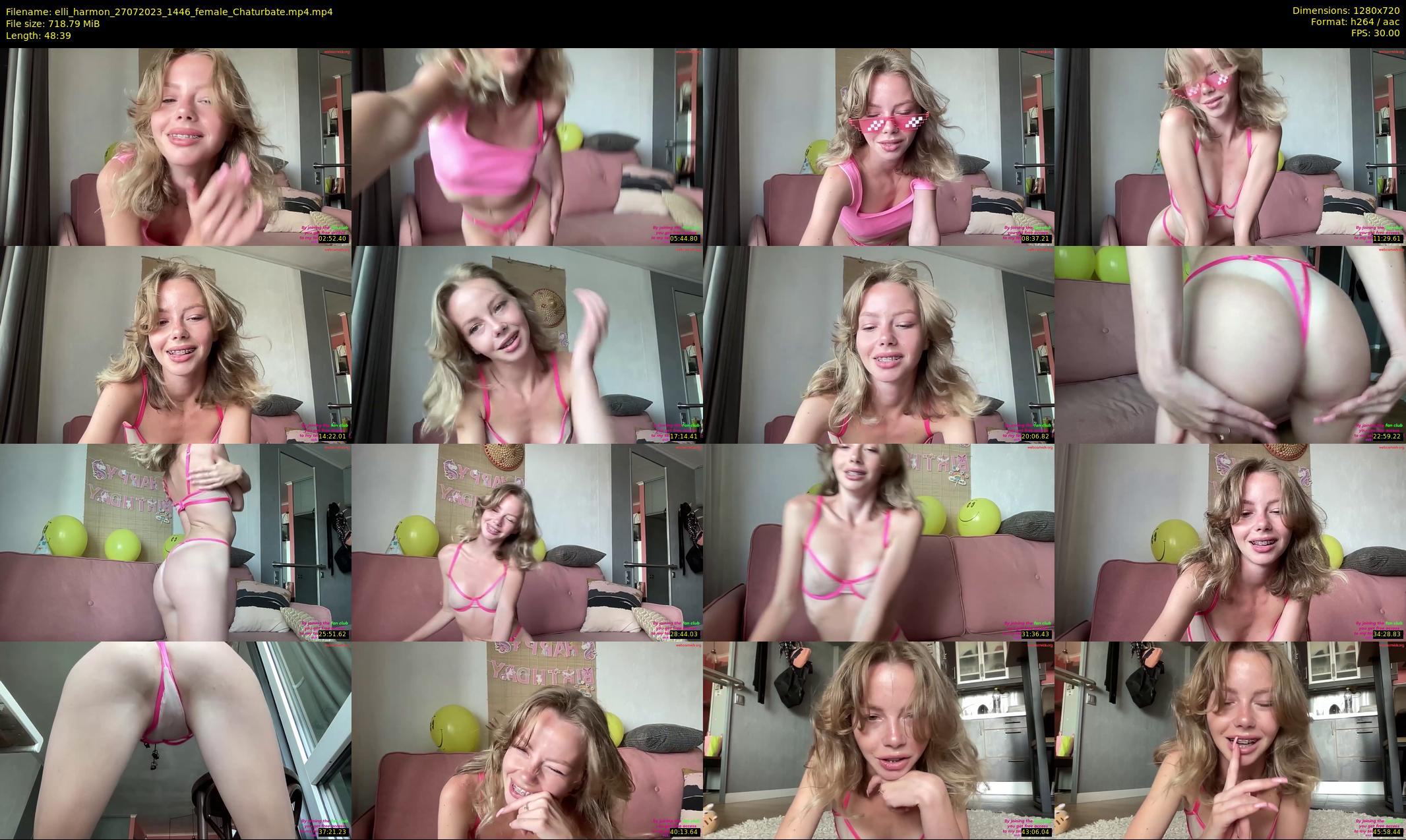 elli_harmon — 49 minute Chaturbate female cam show recording, 720p, Jul 27, 2023