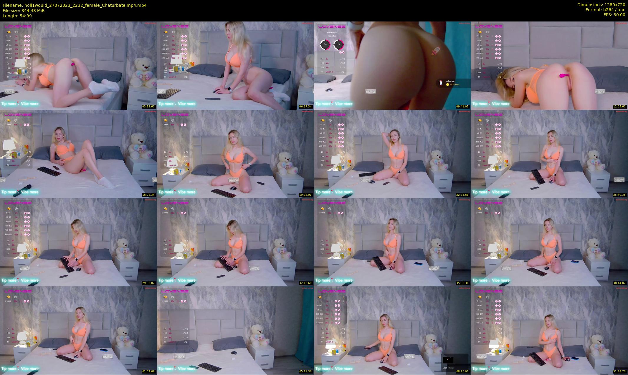 holl1would — 55 minute Chaturbate female cam show recording, 720p, Jul 27, 2023
