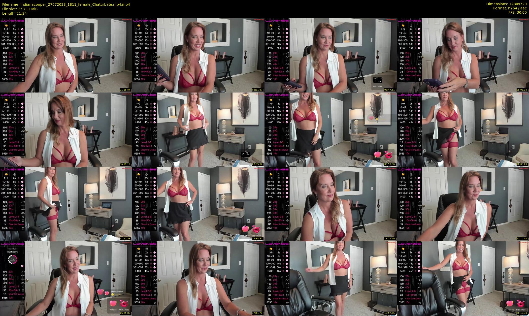 indianacooper — 22 minute Chaturbate female cam show recording, 720p, Jul 27, 2023