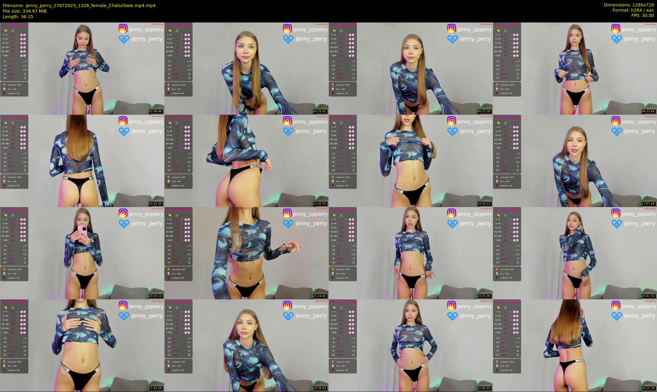 jenny_perry — 37 minute Chaturbate female cam show recording, 720p, Jul 27, 2023