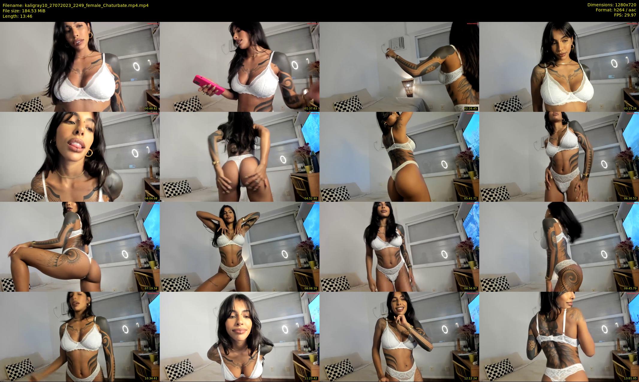 kaligray10 — 14 minute Chaturbate female cam show recording, 720p, Jul 27, 2023