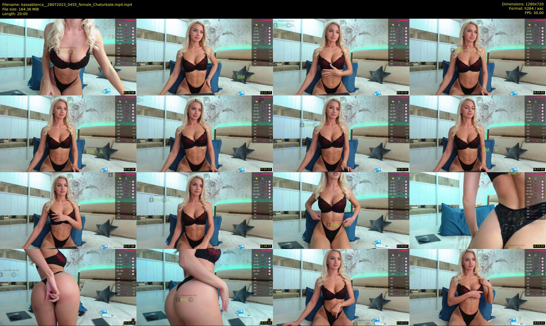kassablanca_ — 20 minute Chaturbate female cam show recording, 720p, Jul 28, 2023