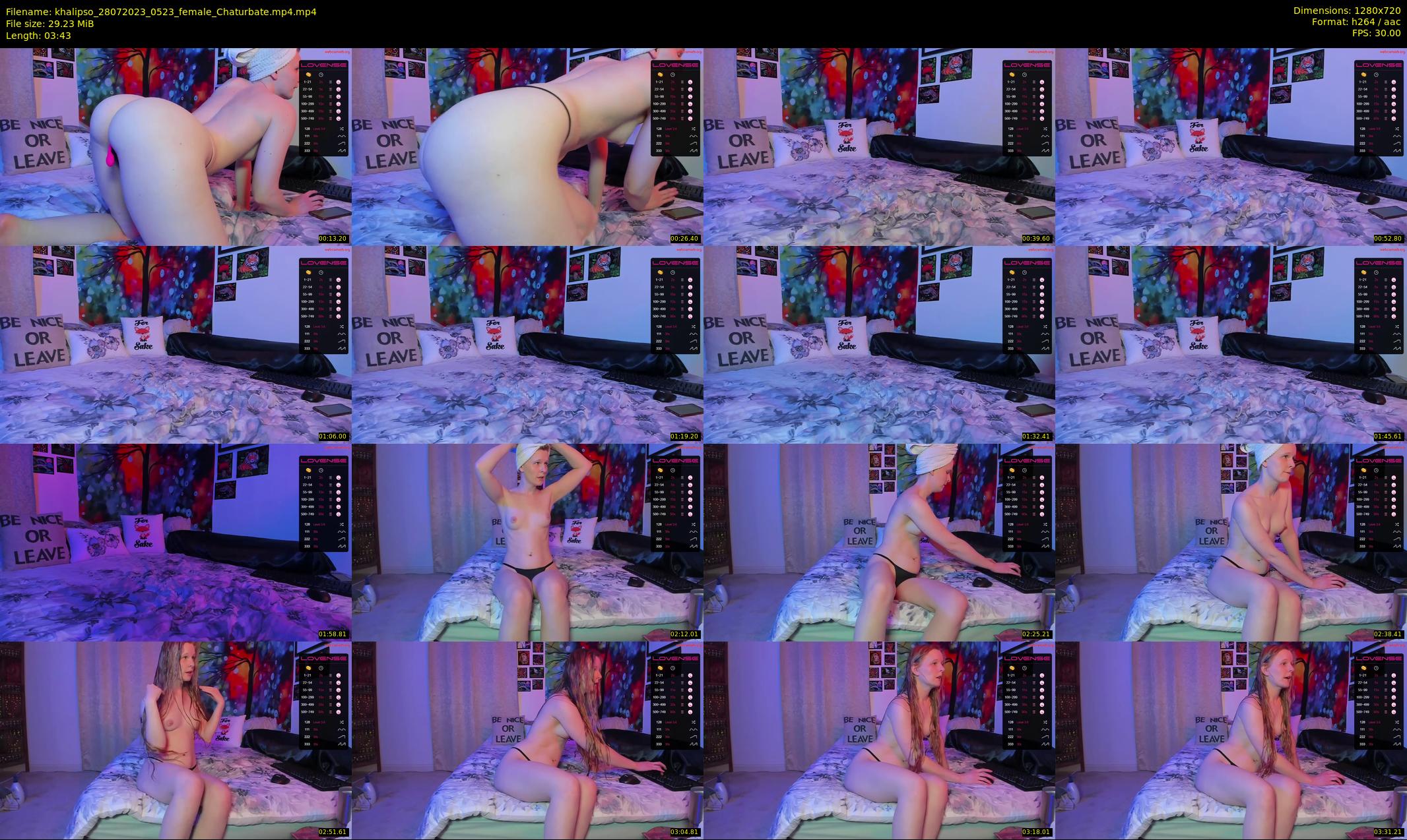 khalipso — 4 minute Chaturbate female cam show recording, 720p, Jul 28, 2023