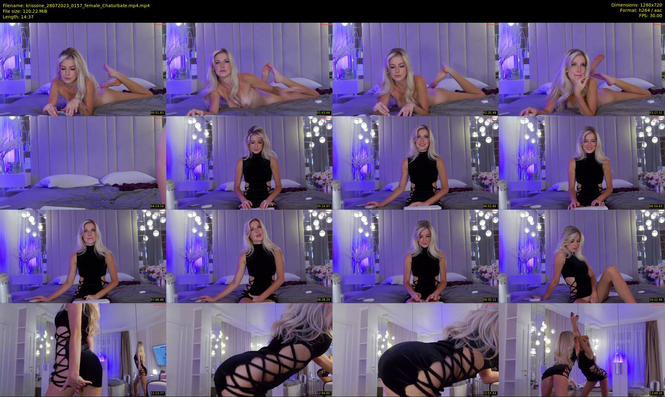 krissone — 15 minute Chaturbate female cam show recording, 720p, Jul 28, 2023