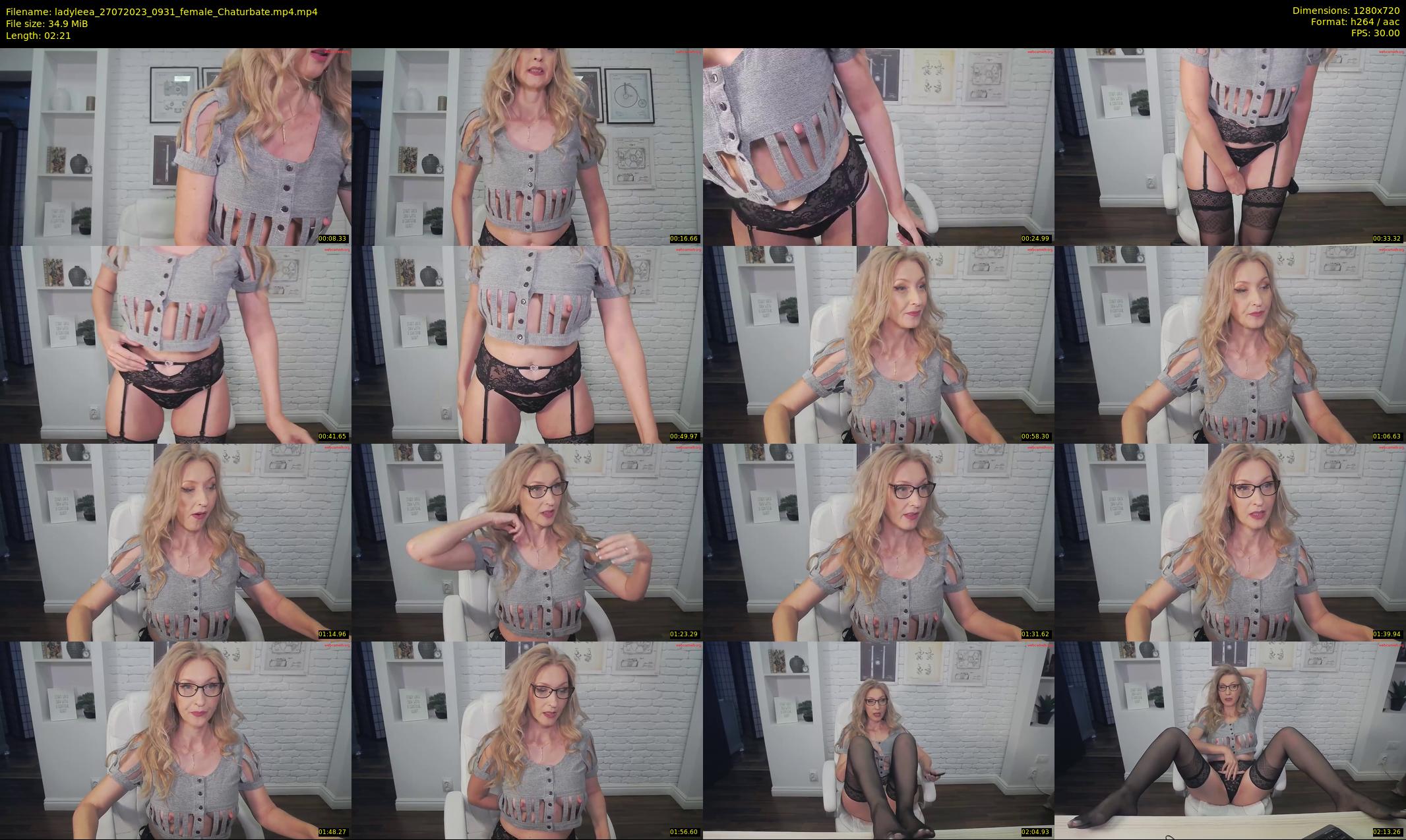 ladyleea — 3 minute Chaturbate female cam show recording, 720p, Jul 27, 2023