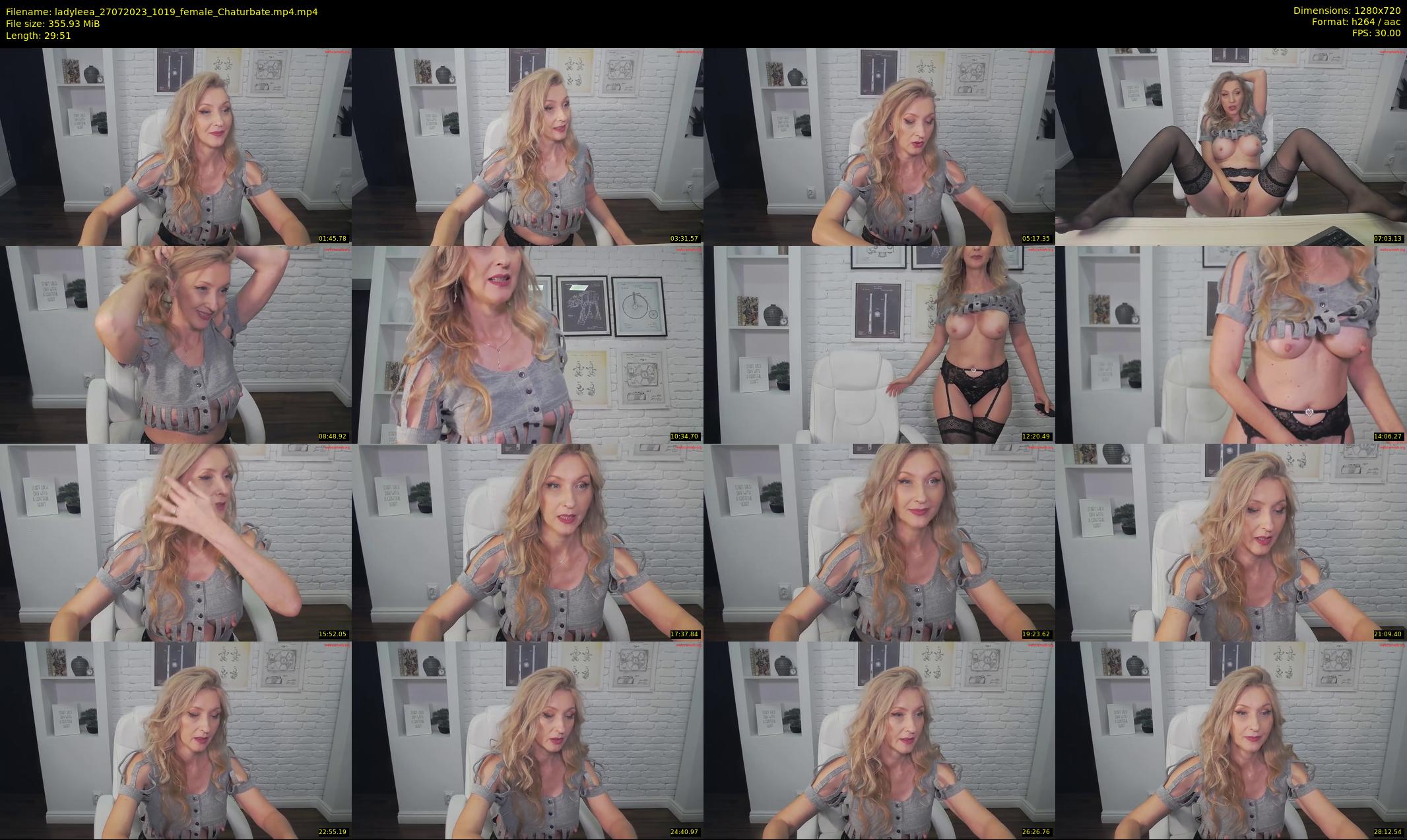 ladyleea — 30 minute Chaturbate female cam show recording, 720p, Jul 27, 2023