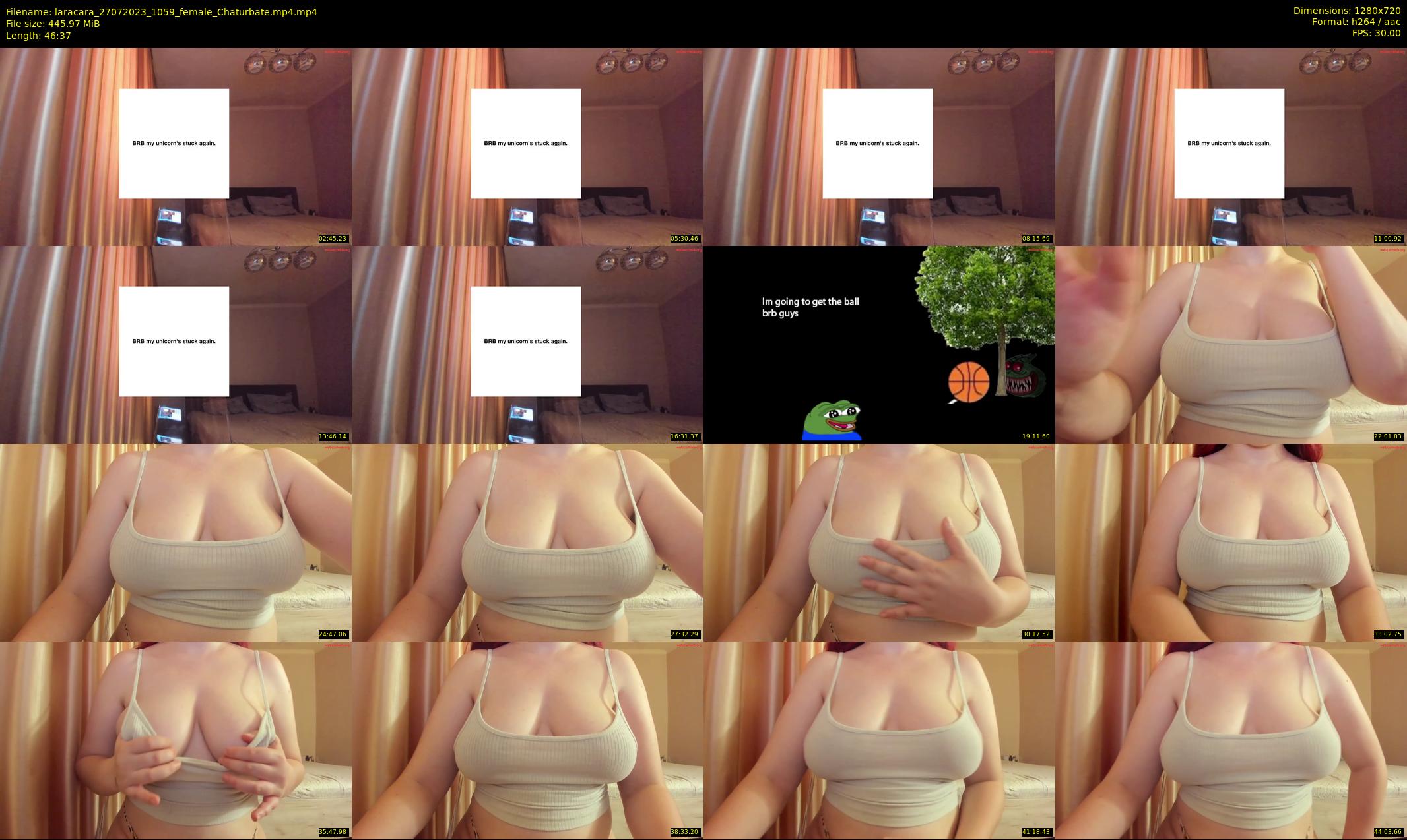 laracara — 47 minute Chaturbate female cam show recording, 720p, Jul 27, 2023