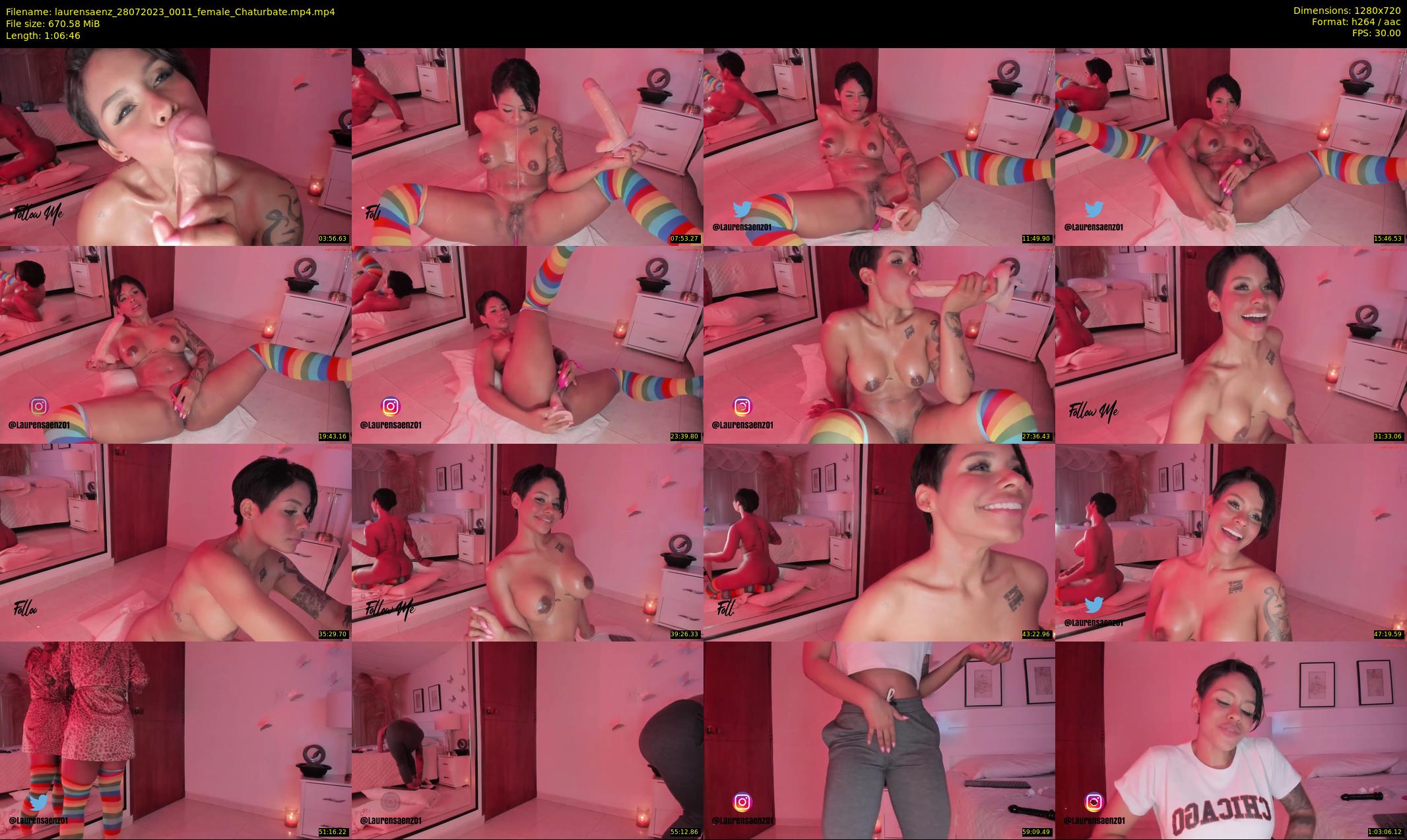 laurensaenz — 67 minute Chaturbate female cam show recording, 720p, Jul 28, 2023