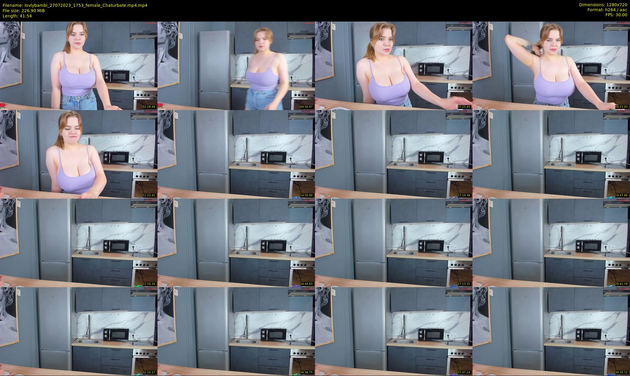 lovlybambi — 42 minute Chaturbate female cam show recording, 720p, Jul 27, 2023