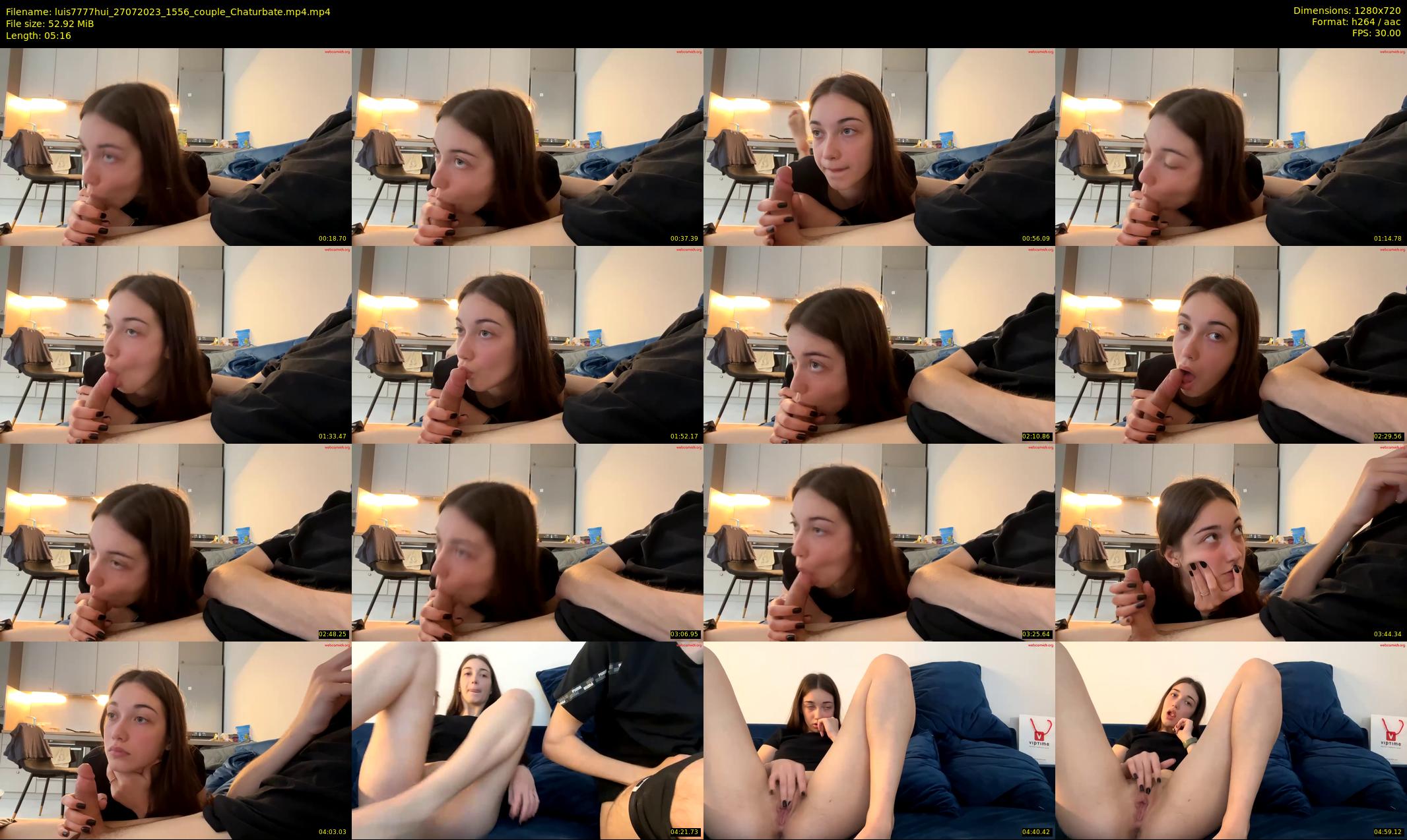 luis7777hui — 6 minute Chaturbate couple cam show recording, 720p, Jul 27, 2023