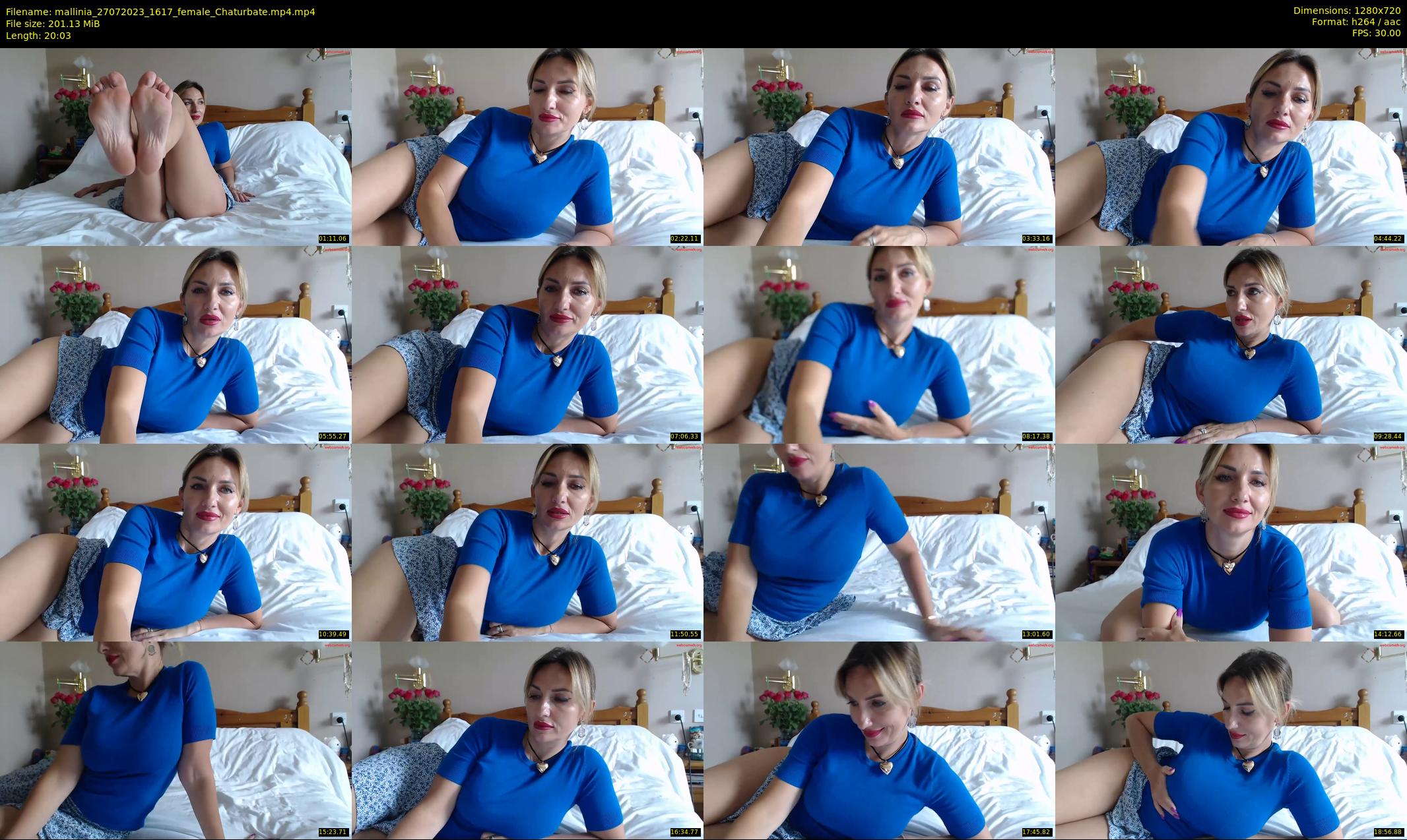 mallinia — 21 minute Chaturbate female cam show recording, 720p, Jul 27, 2023