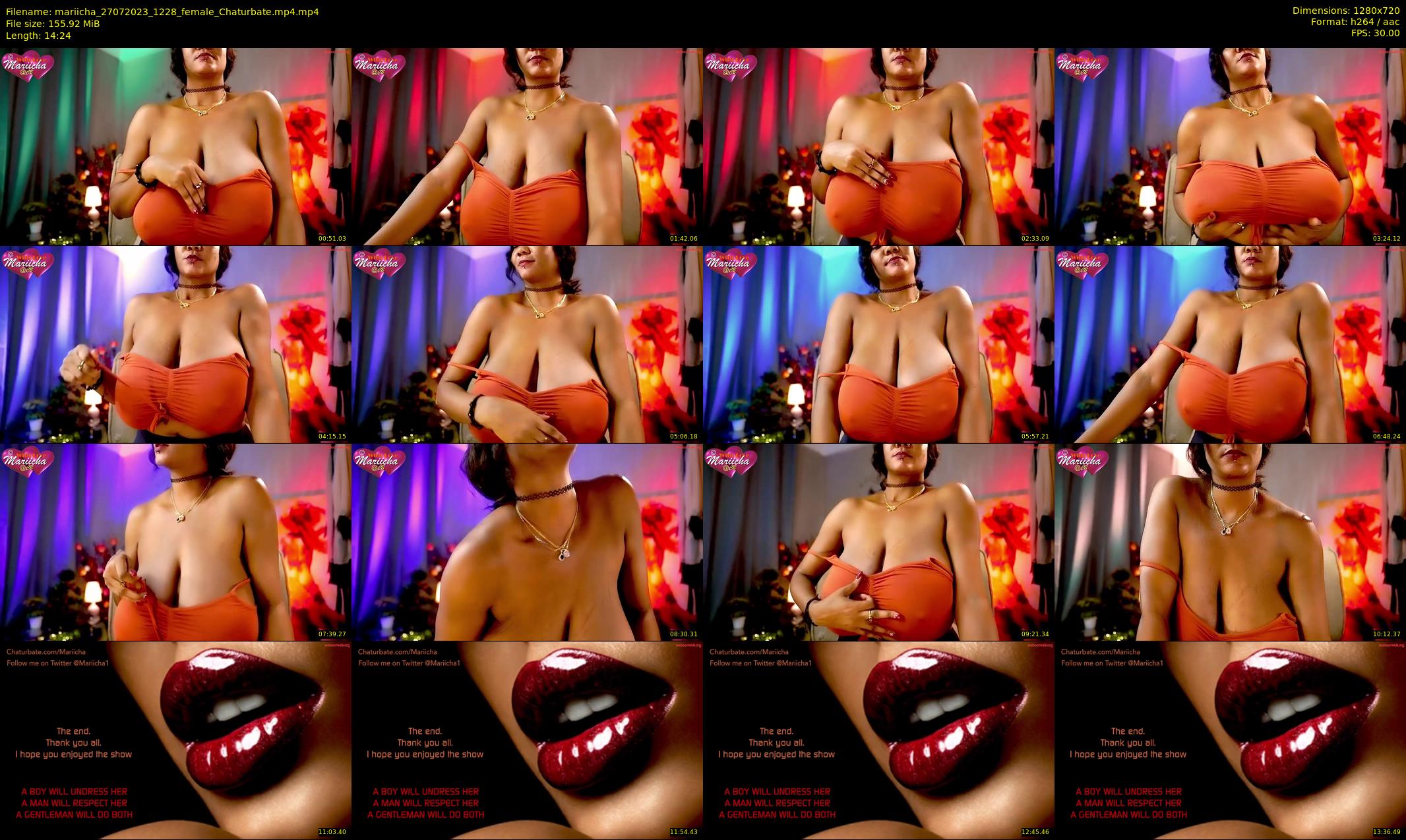 mariicha — 15 minute Chaturbate female cam show recording, 720p, Jul 27, 2023
