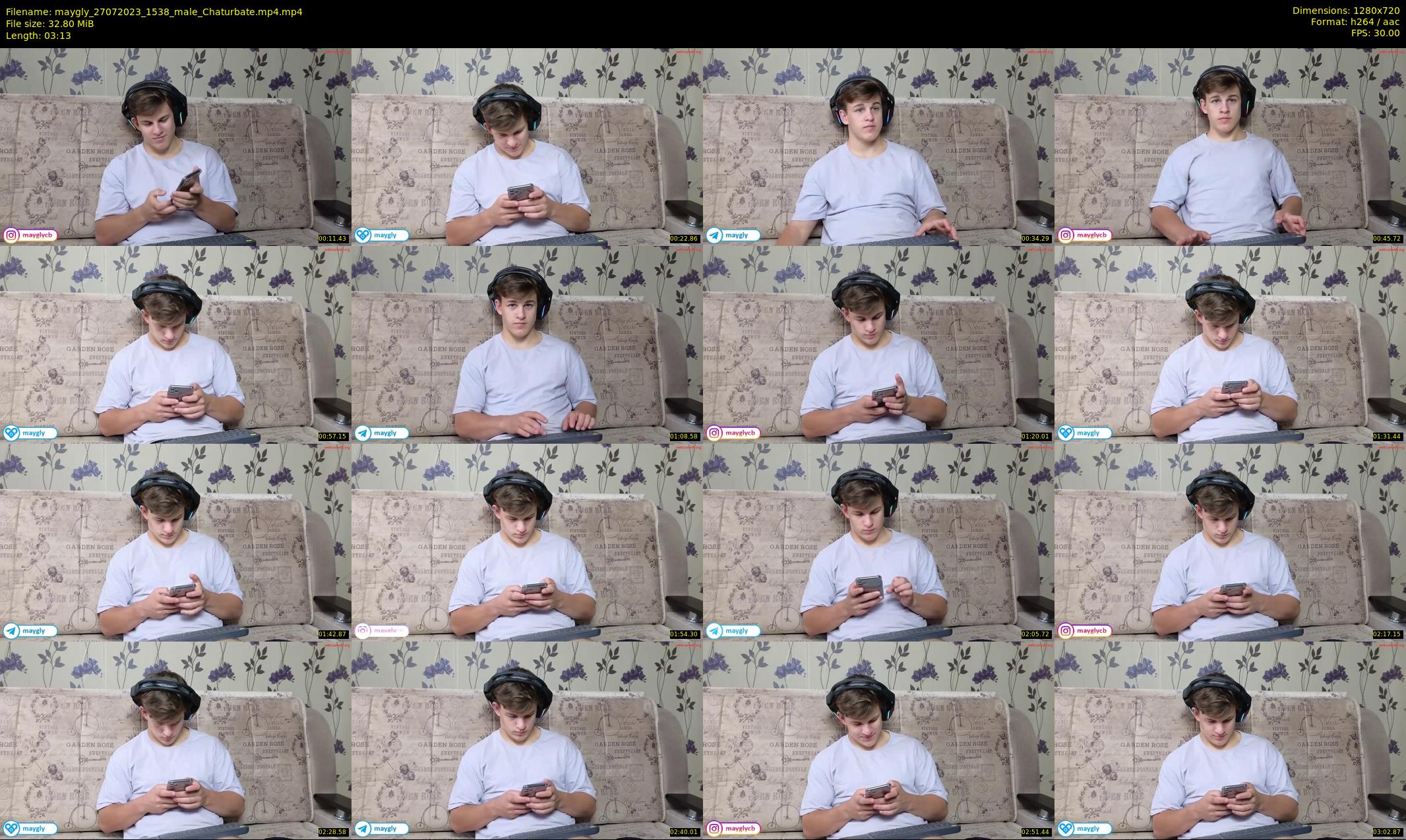 maygly — 4 minute Chaturbate male cam show recording, 720p, Jul 27, 2023