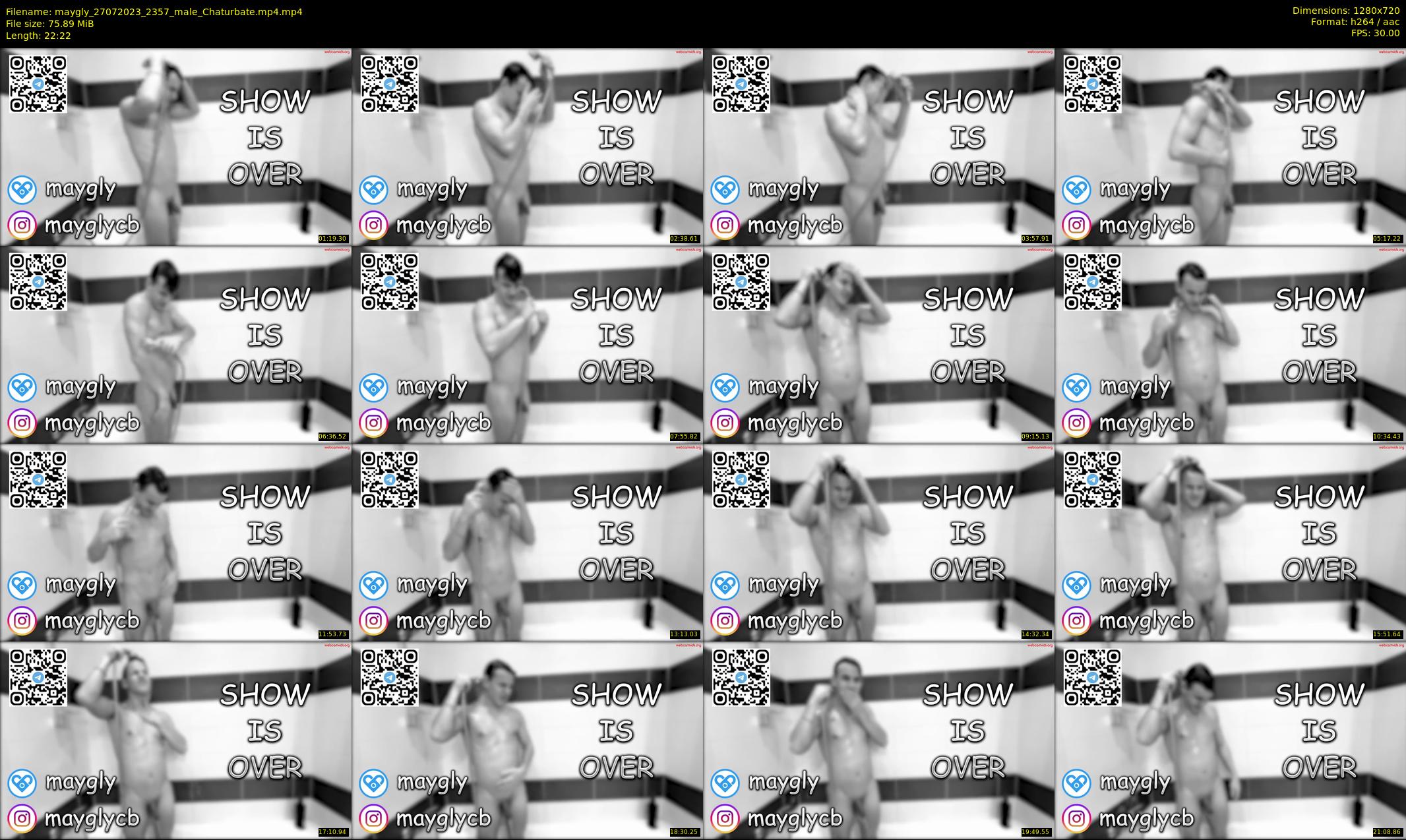 maygly — 23 minute Chaturbate male cam show recording, 720p, Jul 27, 2023