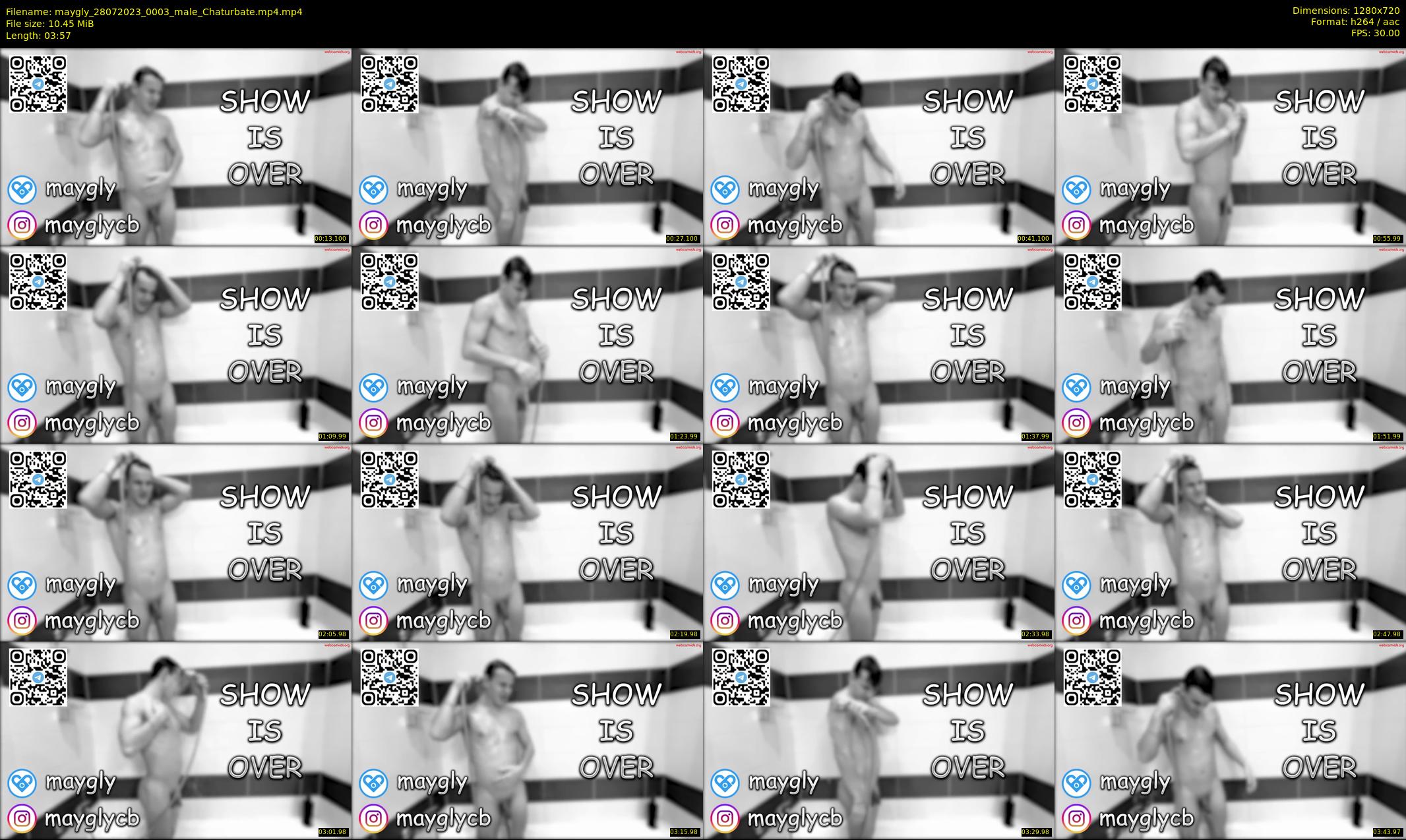 maygly — 4 minute Chaturbate male cam show recording, 720p, Jul 28, 2023