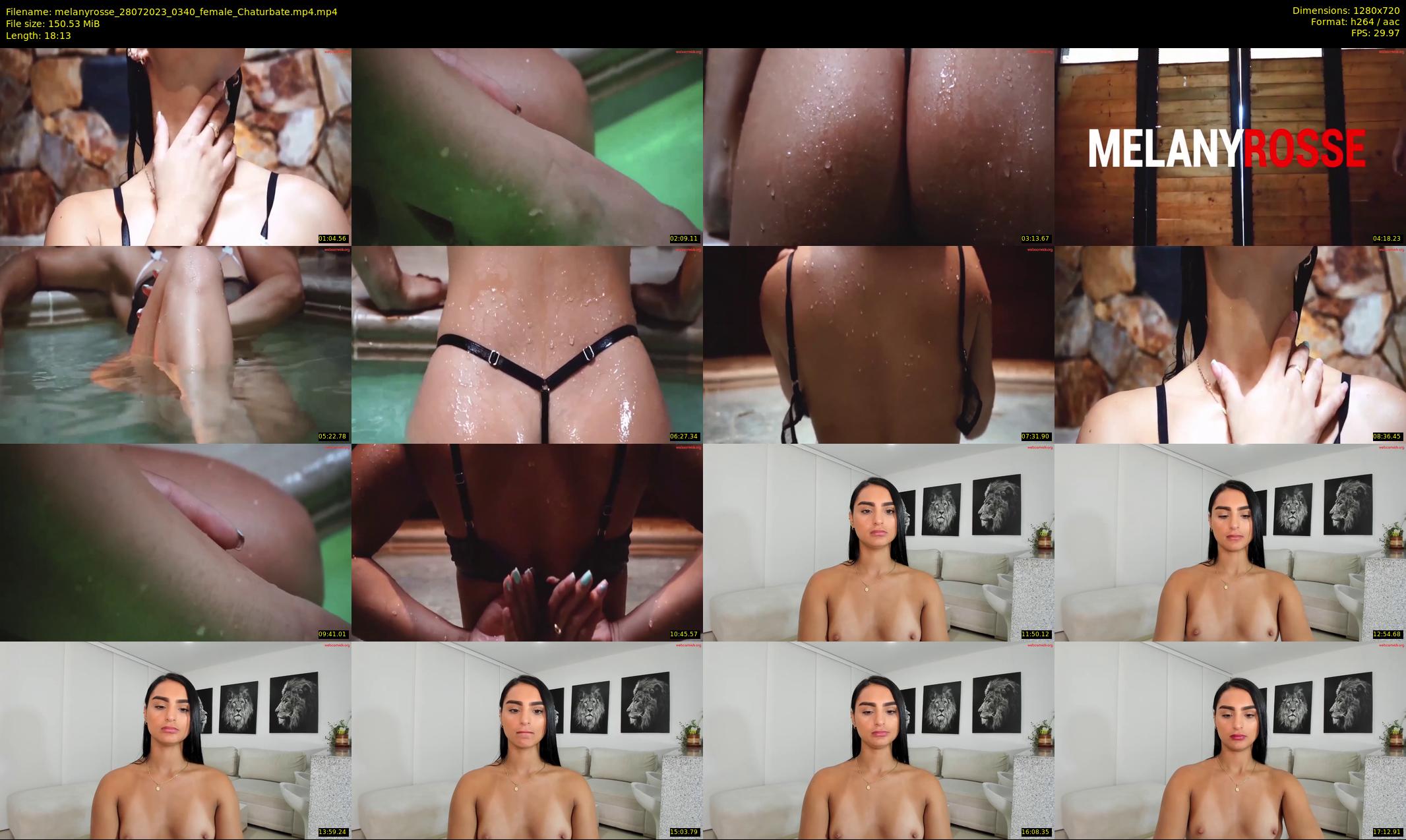 melanyrosse — 19 minute Chaturbate female cam show recording, 720p, Jul 28, 2023