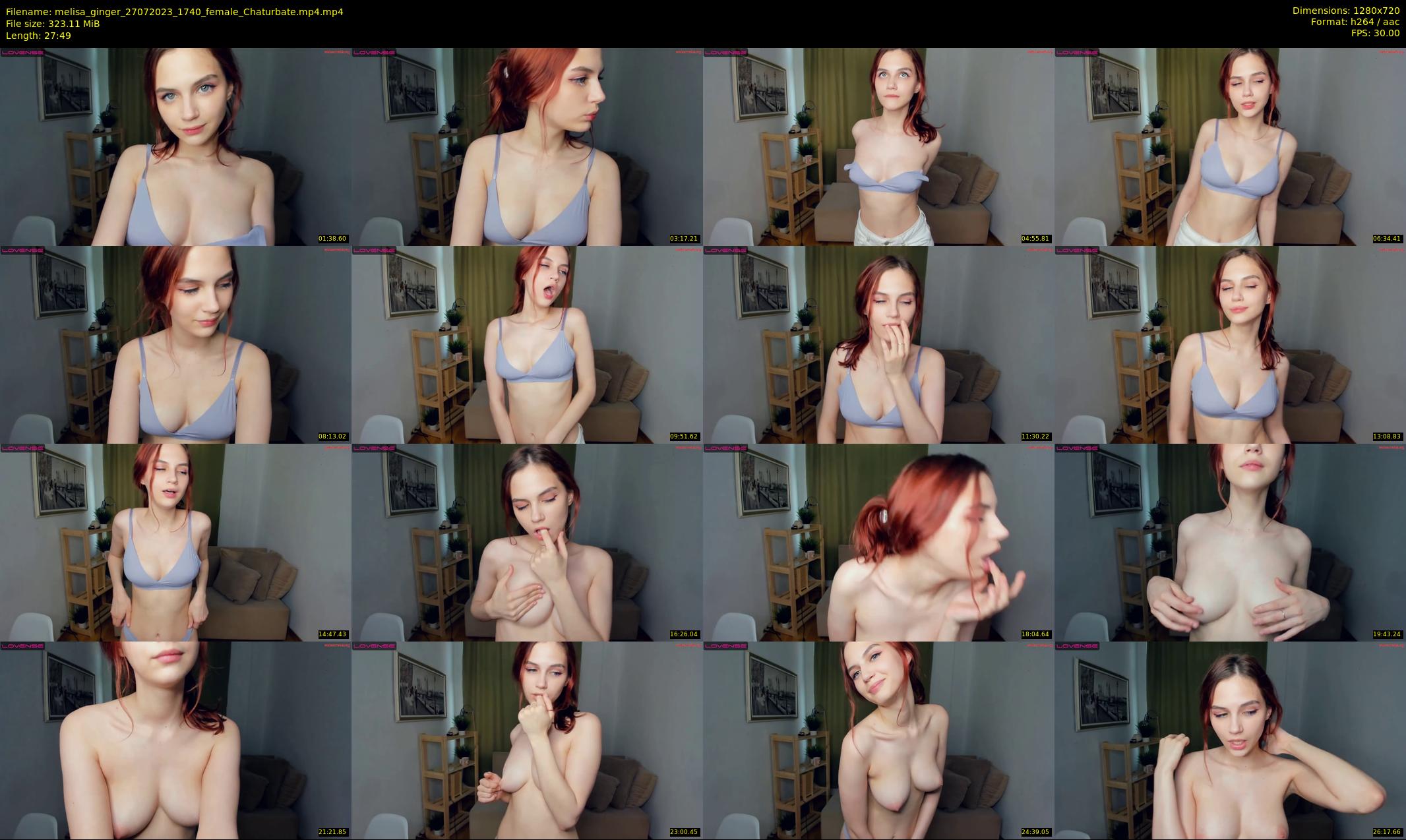 melisa_ginger — 28 minute Chaturbate female cam show recording, 720p, Jul 27, 2023