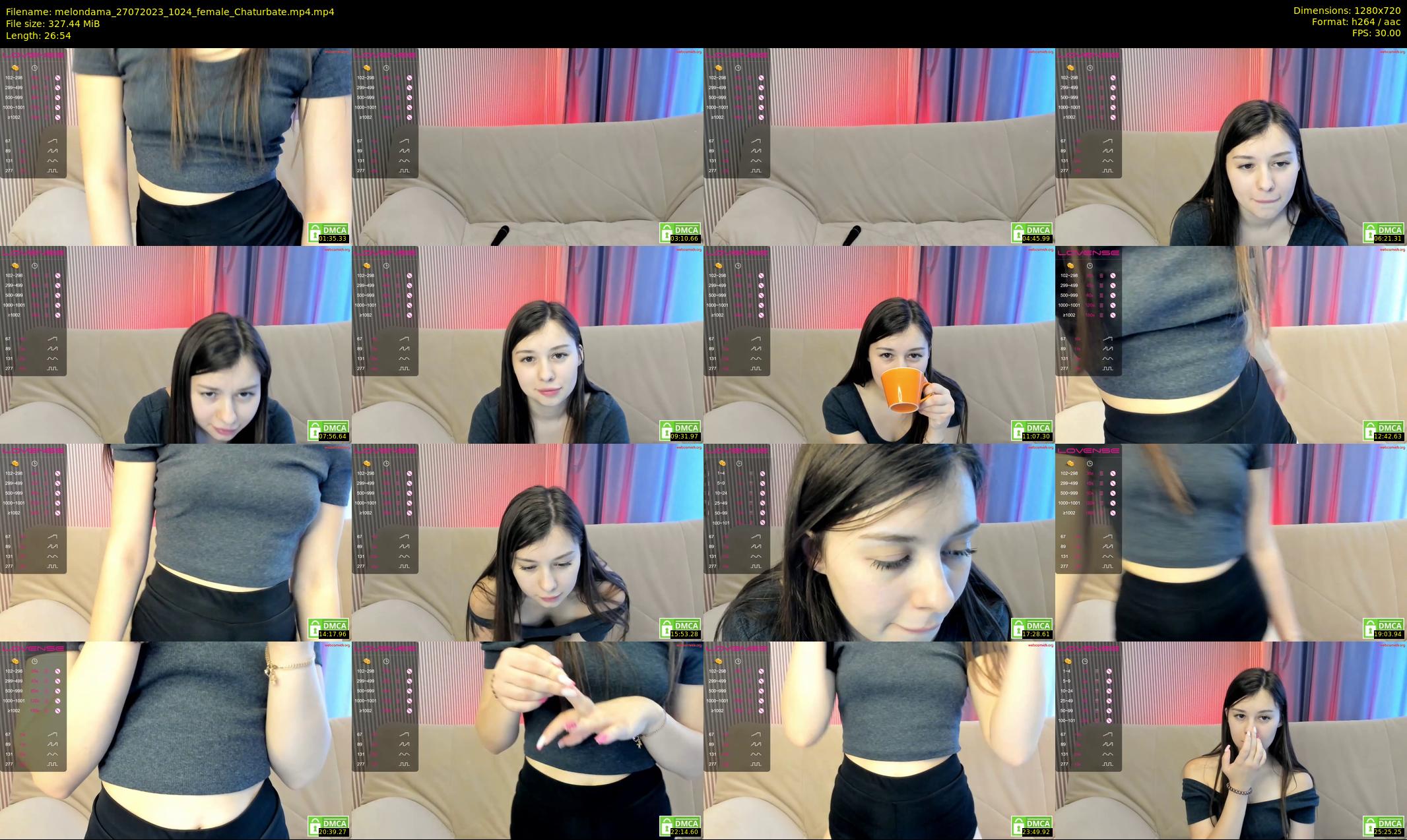 melondama — 27 minute Chaturbate female cam show recording, 720p, Jul 27, 2023