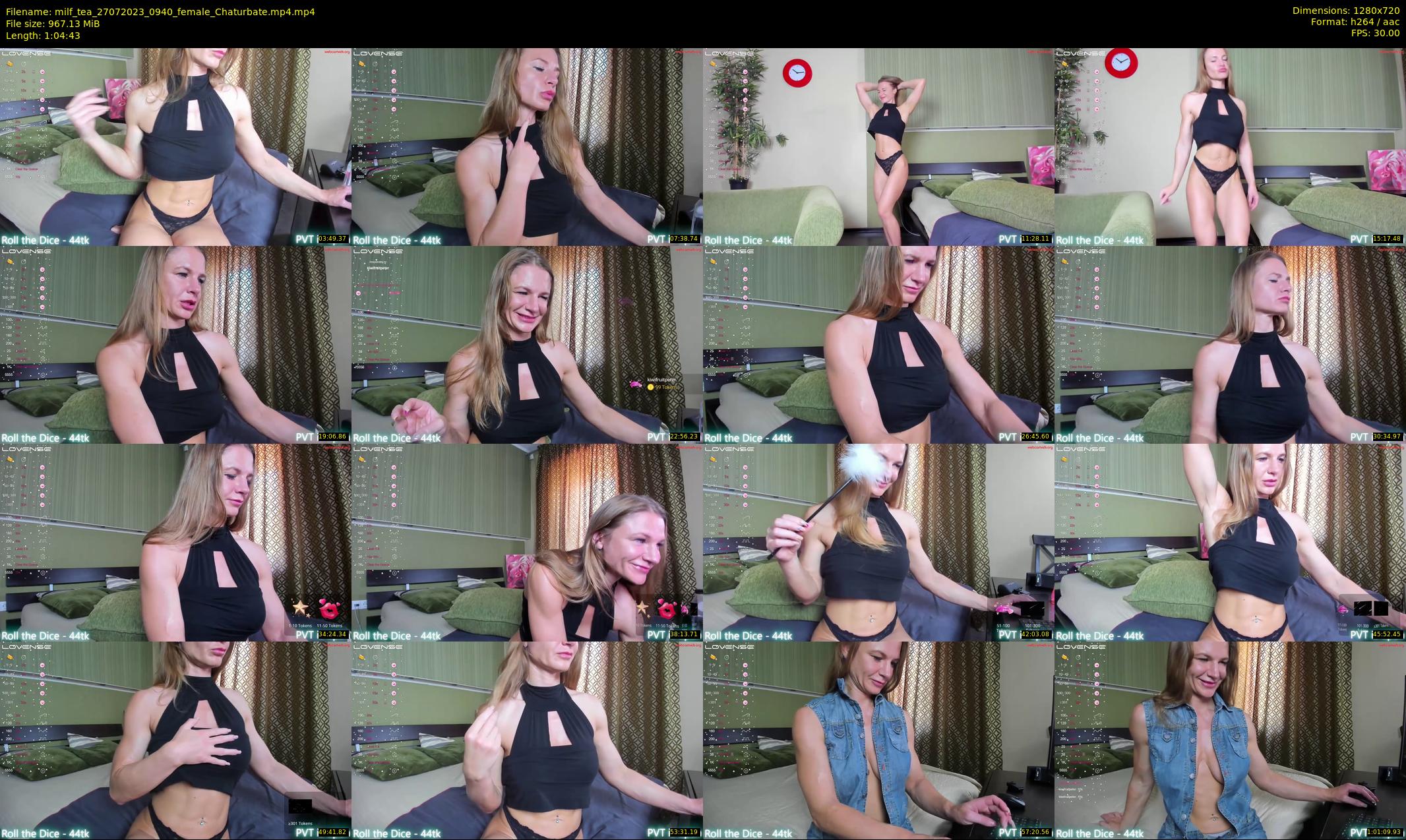 milf_tea — 65 minute Chaturbate female cam show recording, 720p, Jul 27, 2023