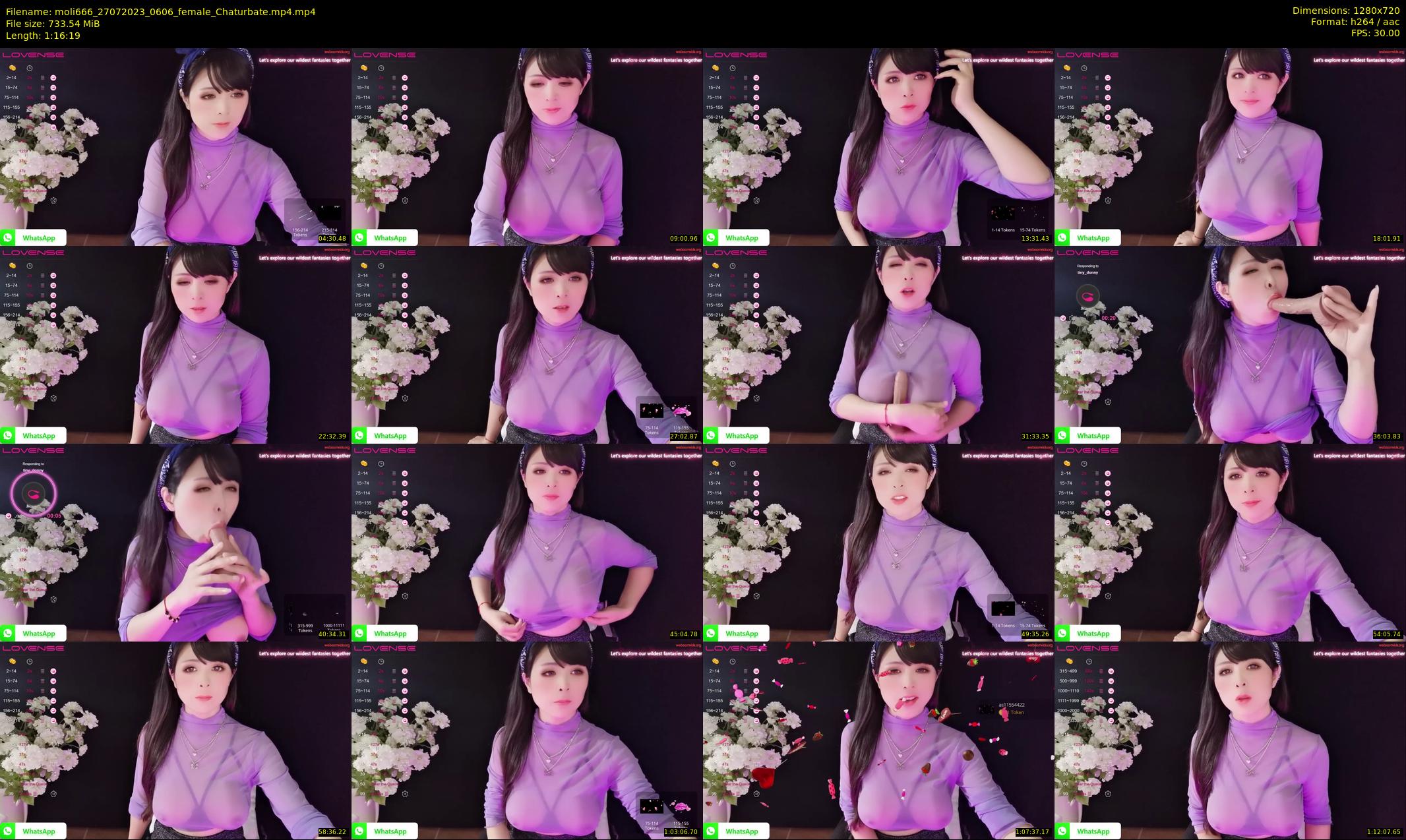 moli666 — 77 minute Chaturbate female cam show recording, 720p, Jul 27, 2023