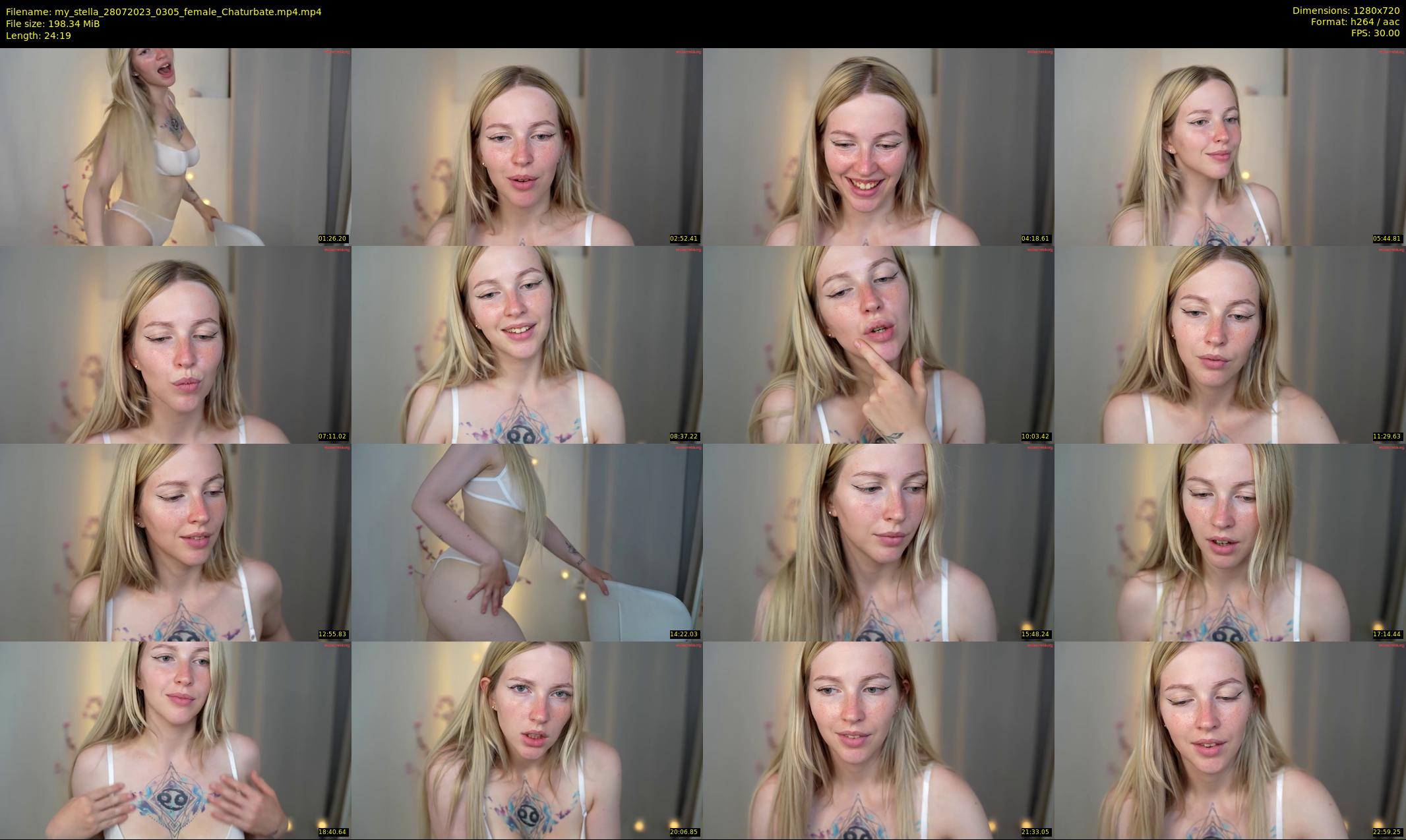 my_stella — 25 minute Chaturbate female cam show recording, 720p, Jul 28, 2023