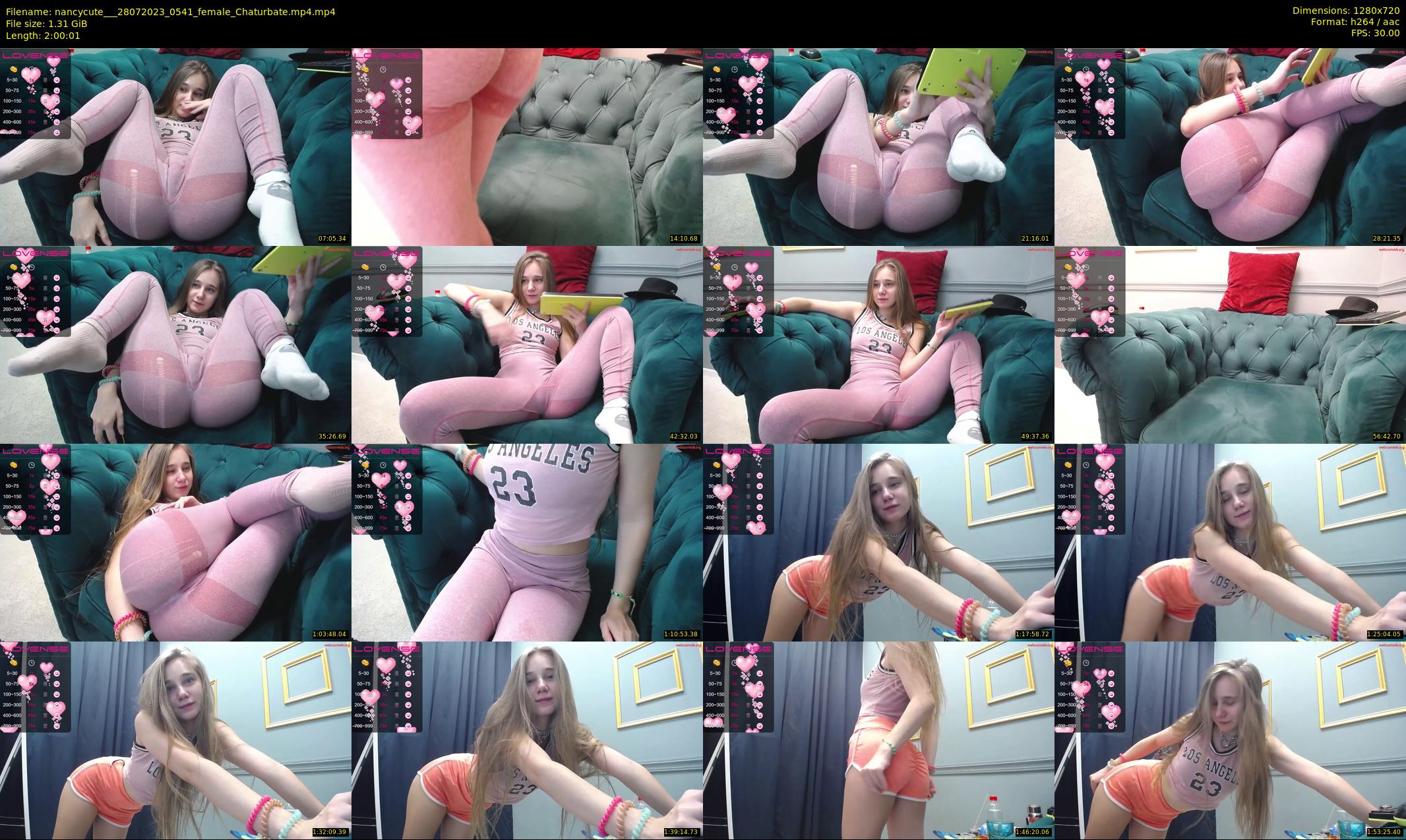 nancycute__ — 121 minute Chaturbate female cam show recording, 720p, Jul 28, 2023