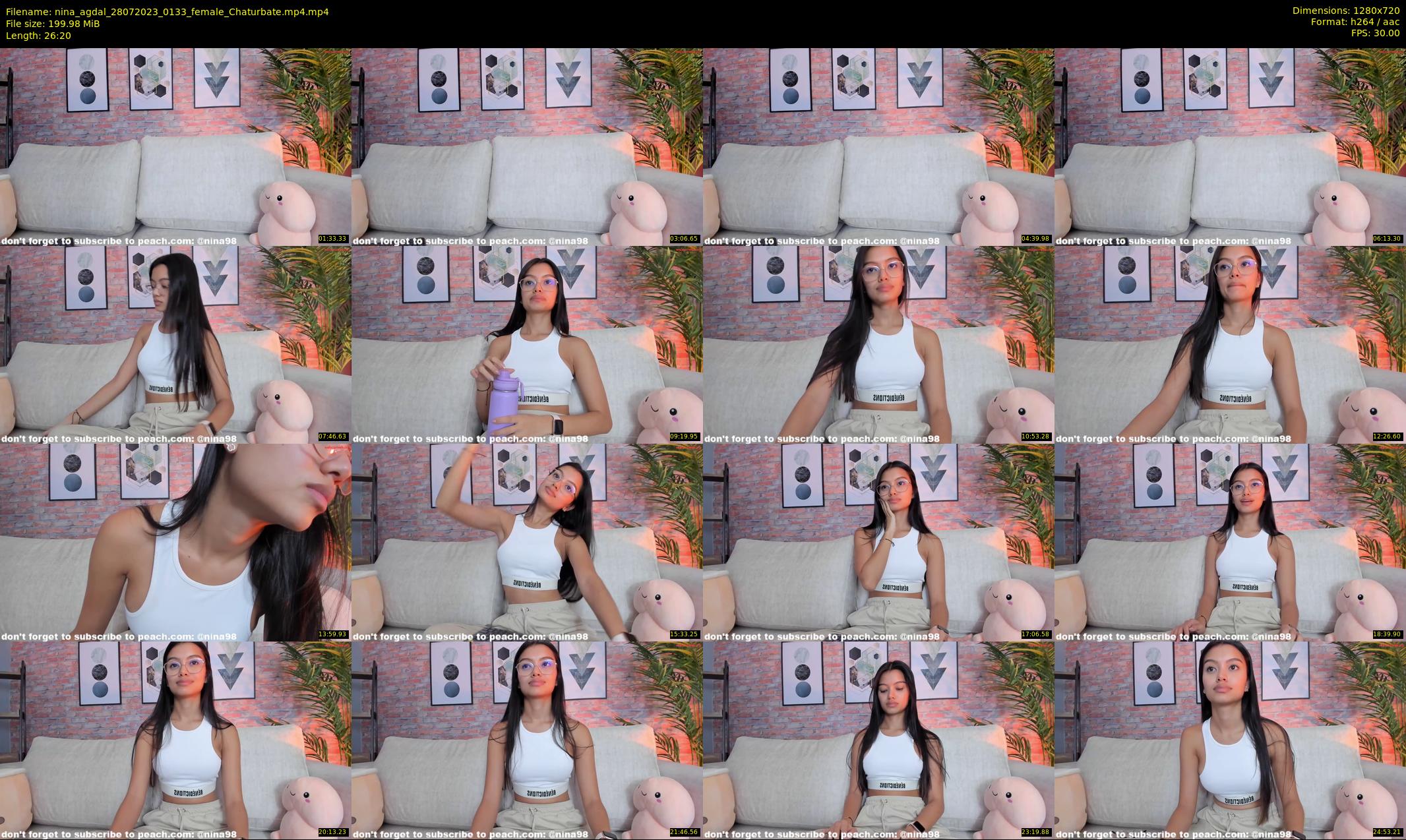 nina_agdal — 27 minute Chaturbate female cam show recording, 720p, Jul 28, 2023