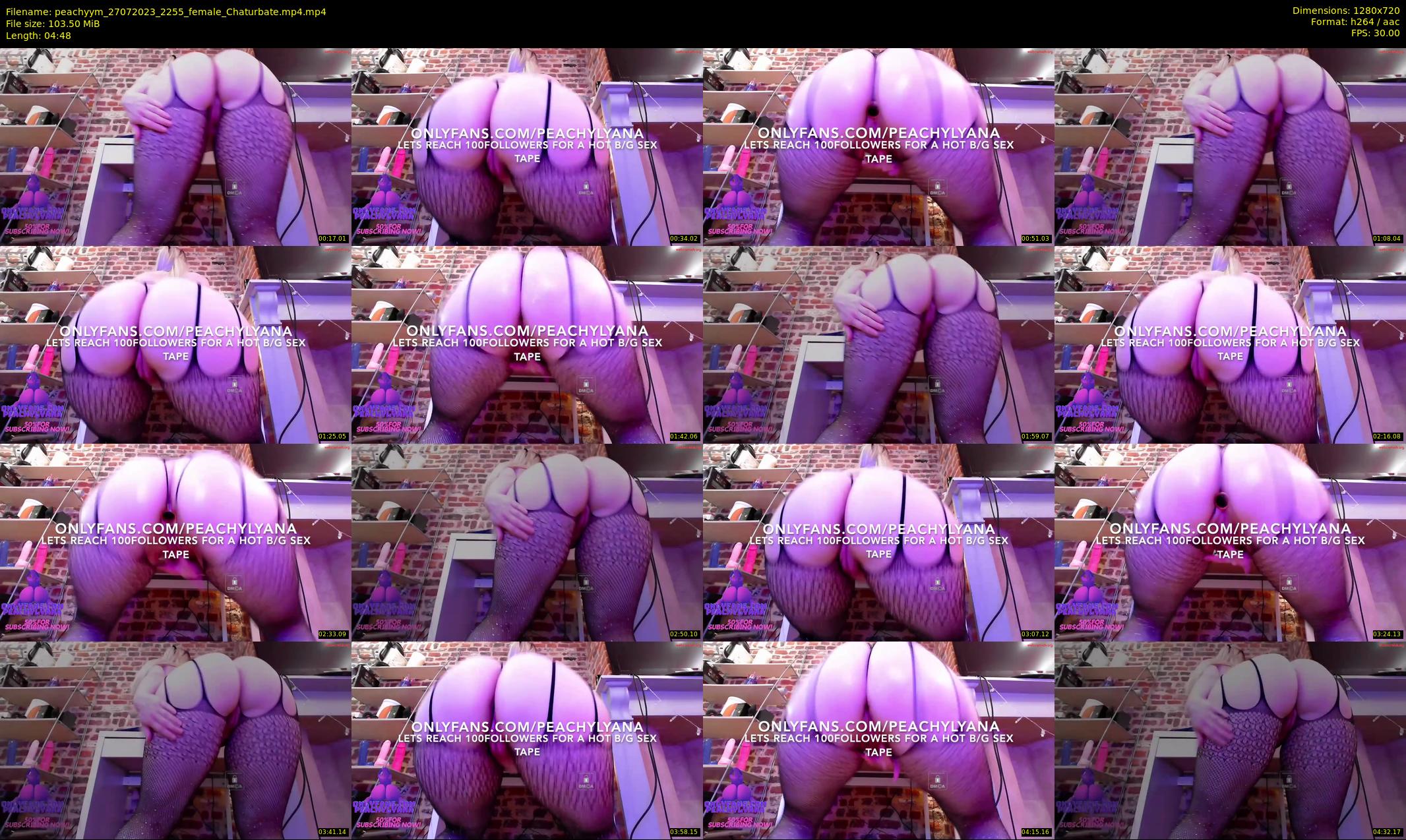 peachyym — 5 minute Chaturbate female cam show recording, 720p, Jul 27, 2023