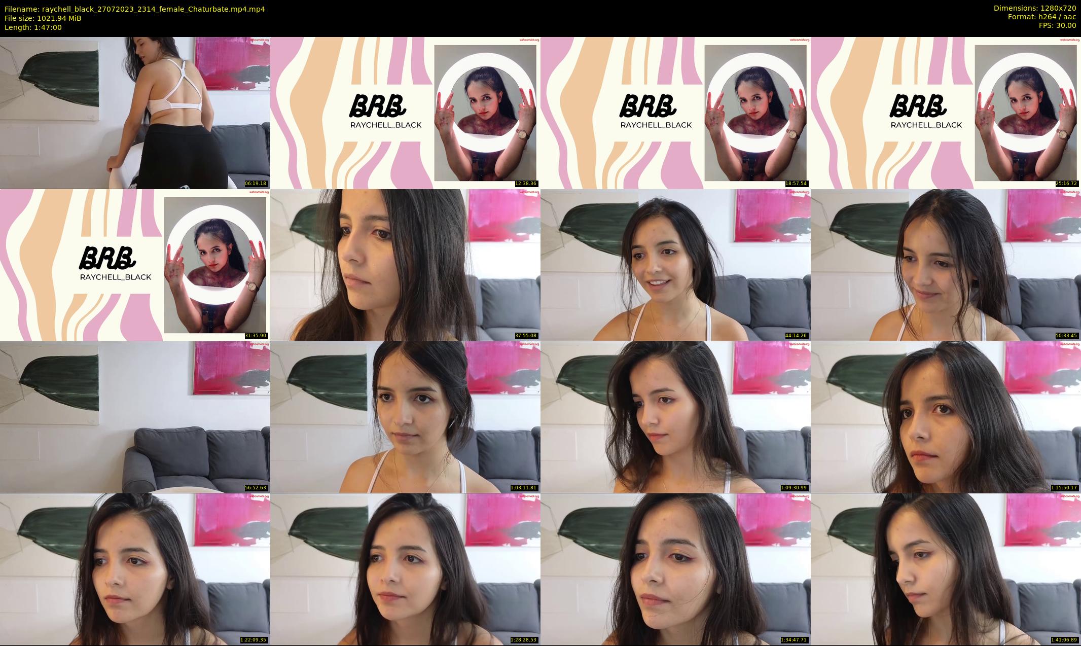 raychell_black — 107 minute Chaturbate female cam show recording, 720p, Jul 27, 2023