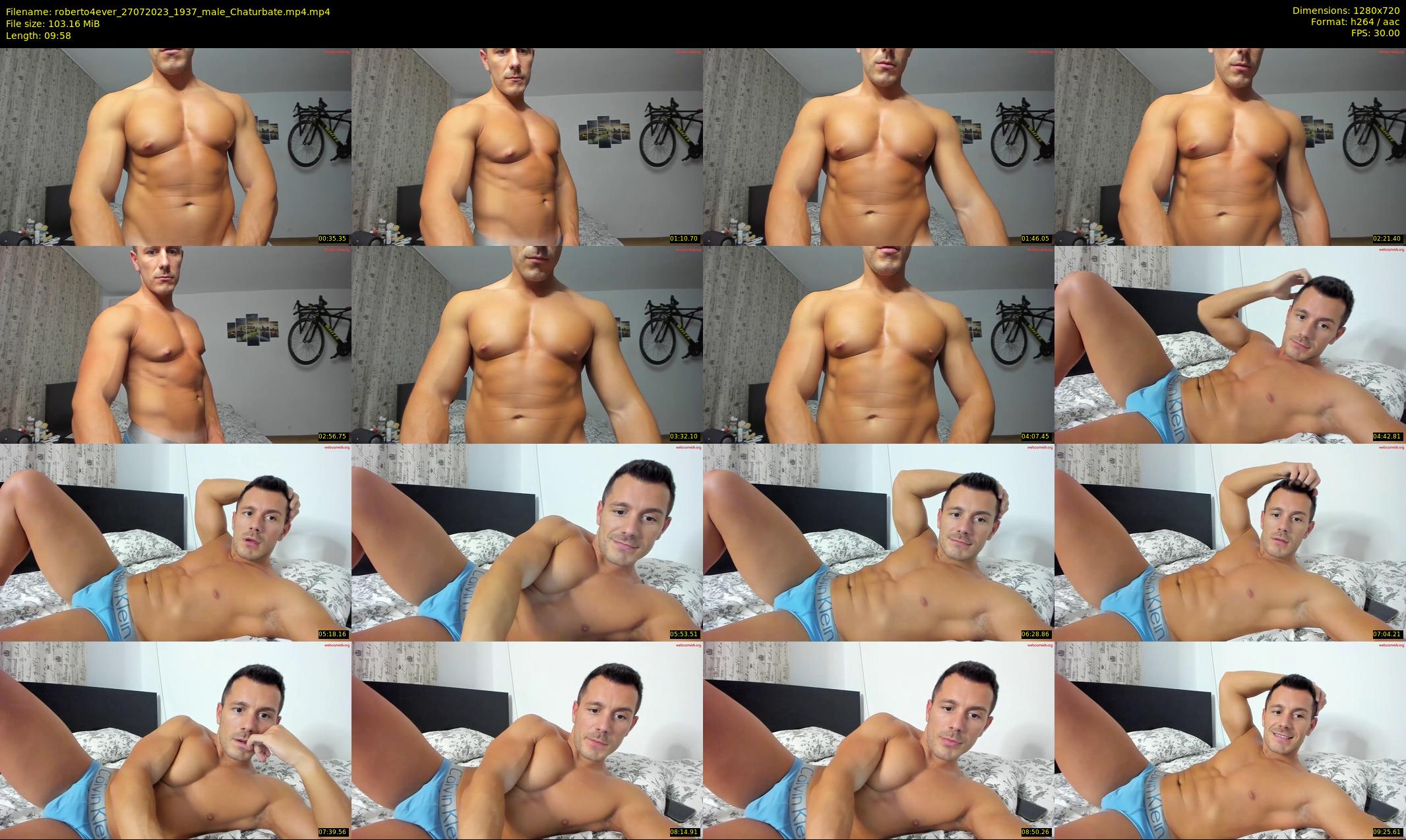 roberto4ever — 10 minute Chaturbate male cam show recording, 720p, Jul 27, 2023